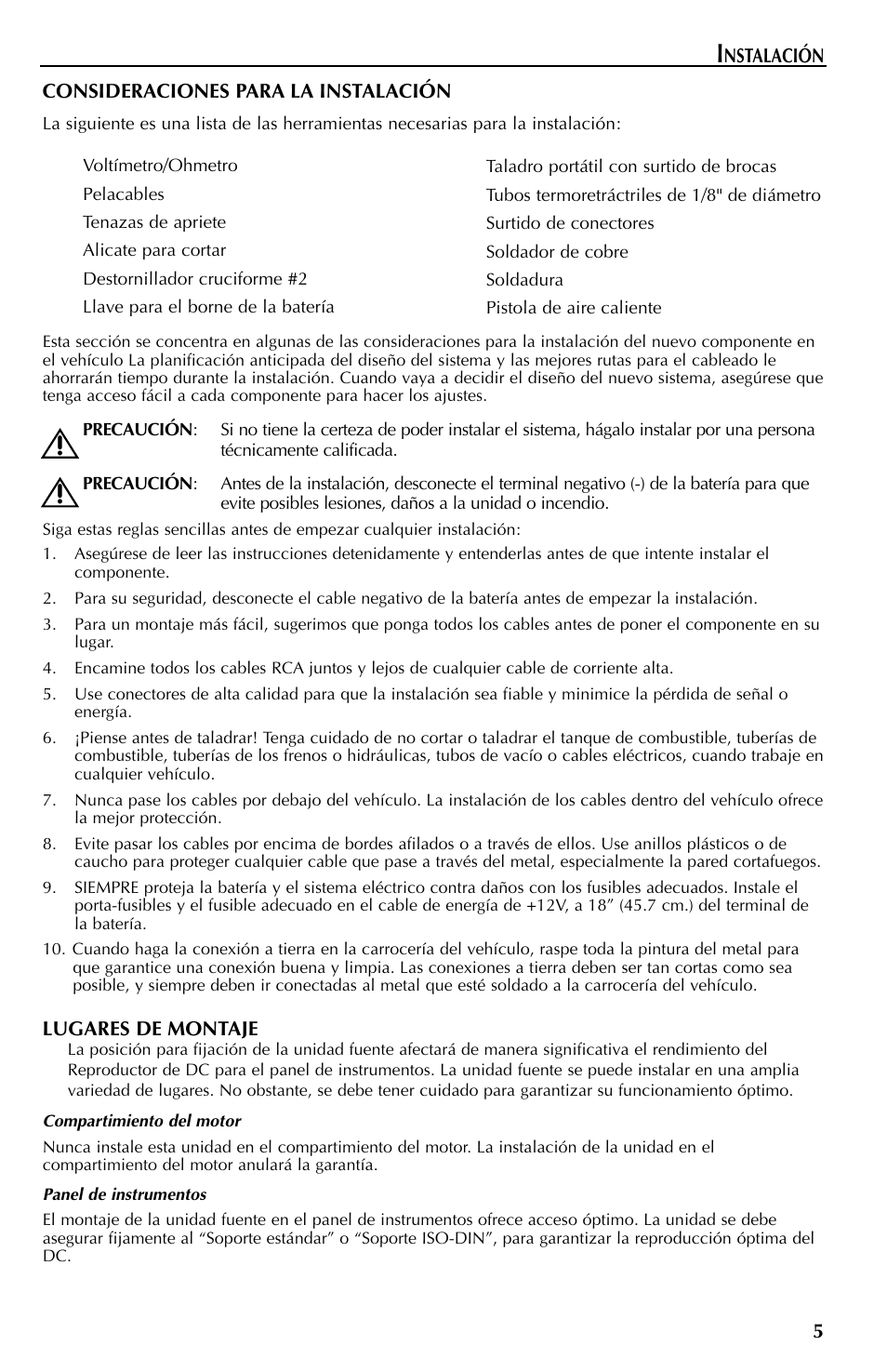 Rockford Fosgate RFX9110 User Manual | Page 53 / 76