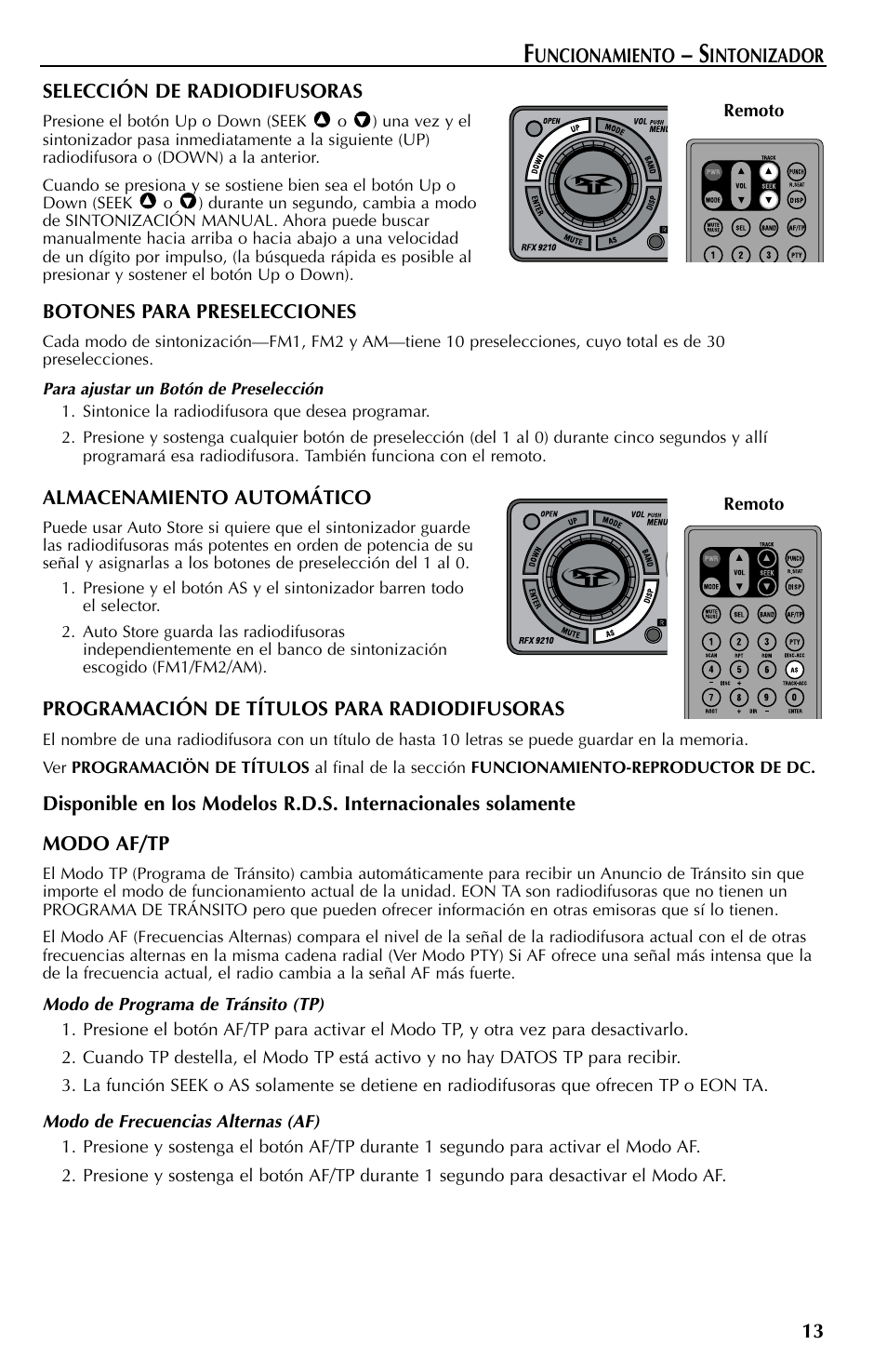 Rockford Fosgate RFX9110 User Manual | Page 61 / 76
