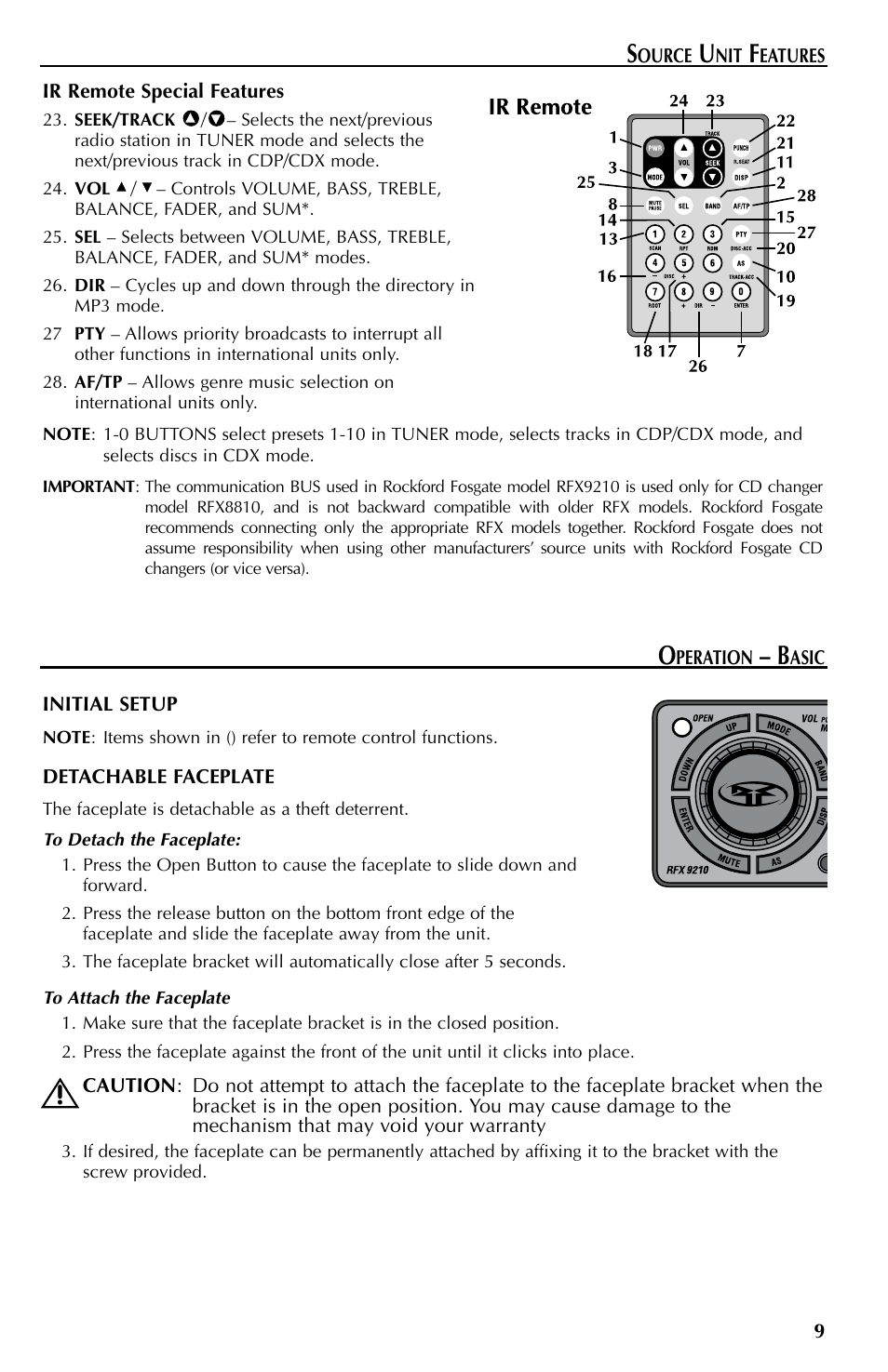 Rockford Fosgate RFX9110 User Manual | Page 9 / 76