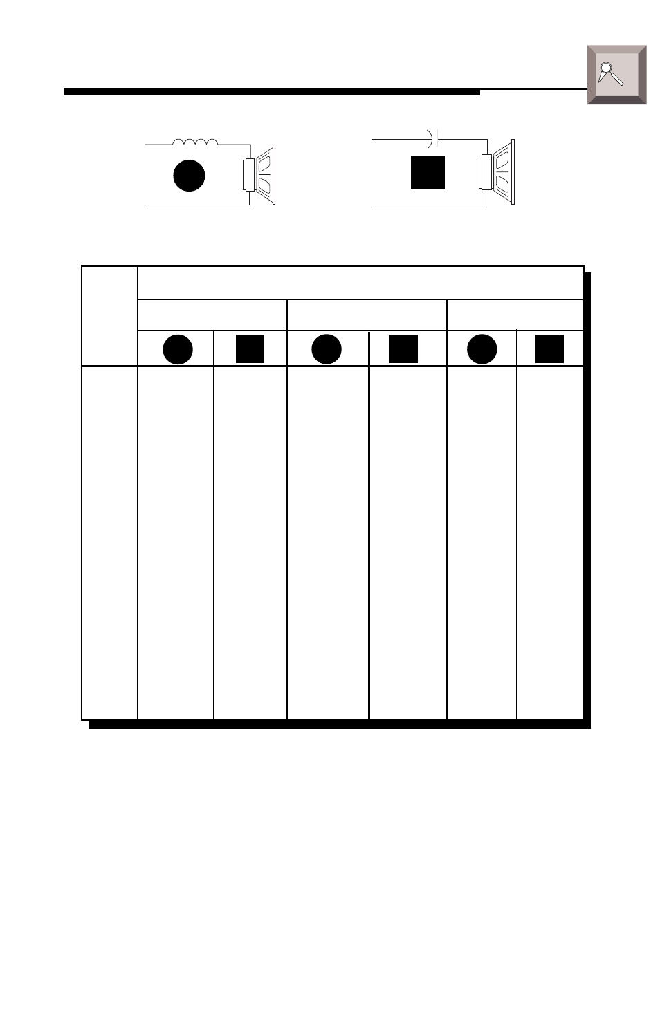 Able, Rossover, Omponent | Alues, Speaker impedance | Rockford Fosgate 125.2 User Manual | Page 16 / 48