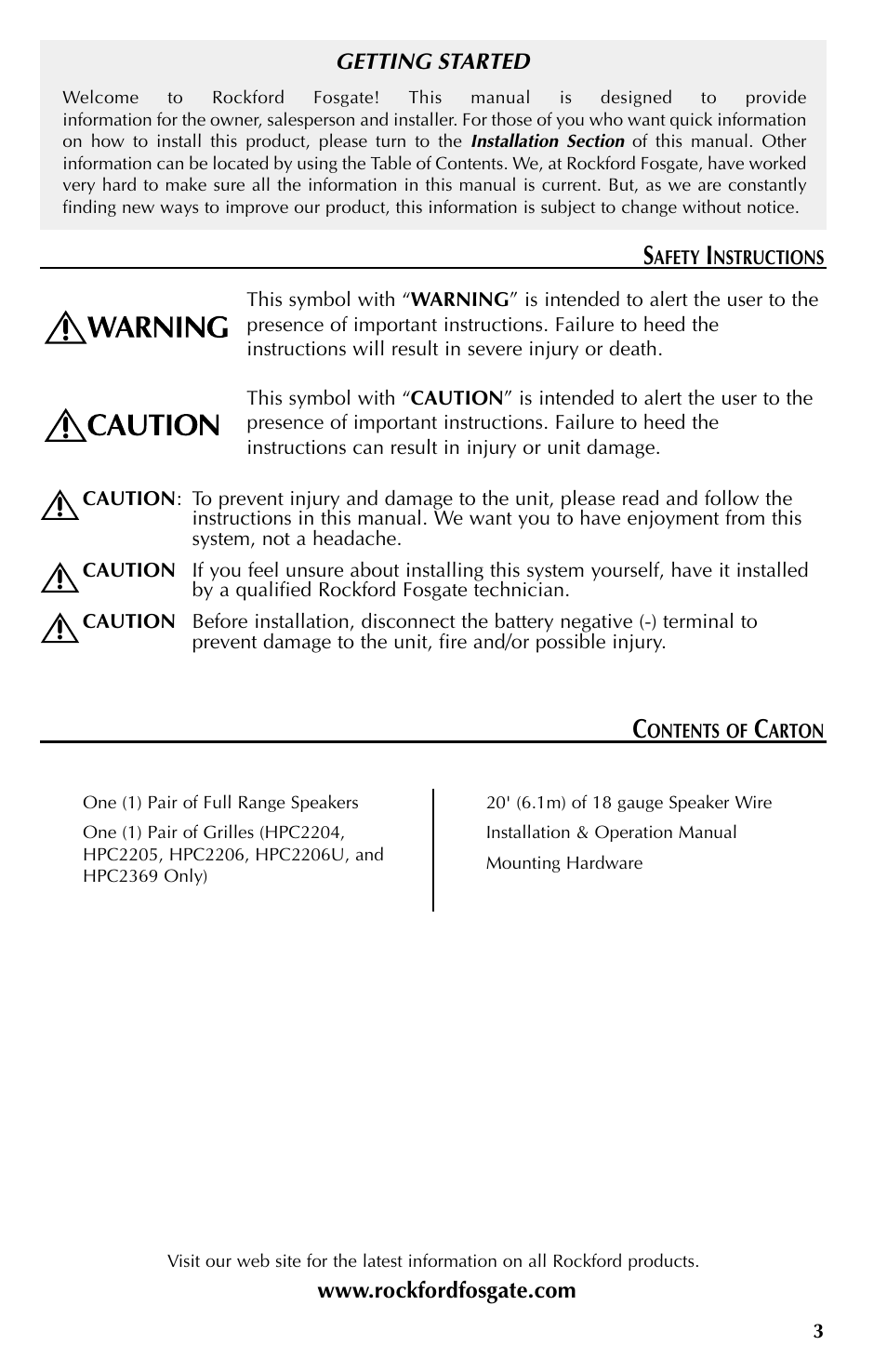 Rockford Fosgate HPC2246 User Manual | Page 3 / 8