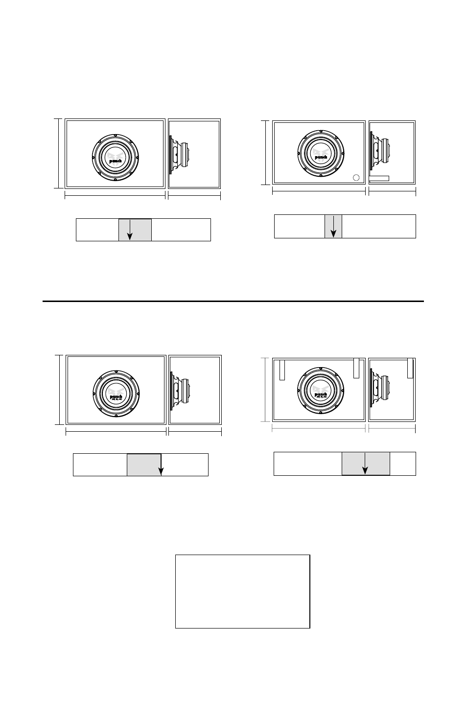 Punch hx2 18, Recommended vented 2.5ft, 79l) | Recommended sealed 2.5ft, Recommended vented 4.0ft, 27l), Recommended sealed 4.0ft | Rockford Fosgate RFD1215 User Manual | Page 7 / 16