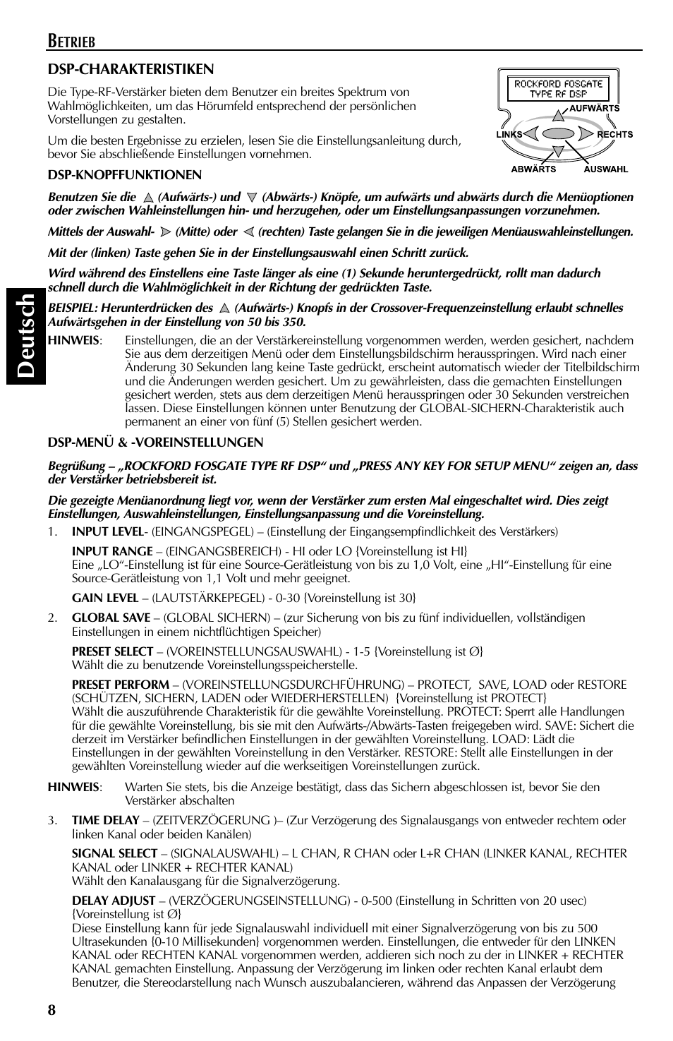 Deutsch | Rockford Fosgate X2 User Manual | Page 44 / 64