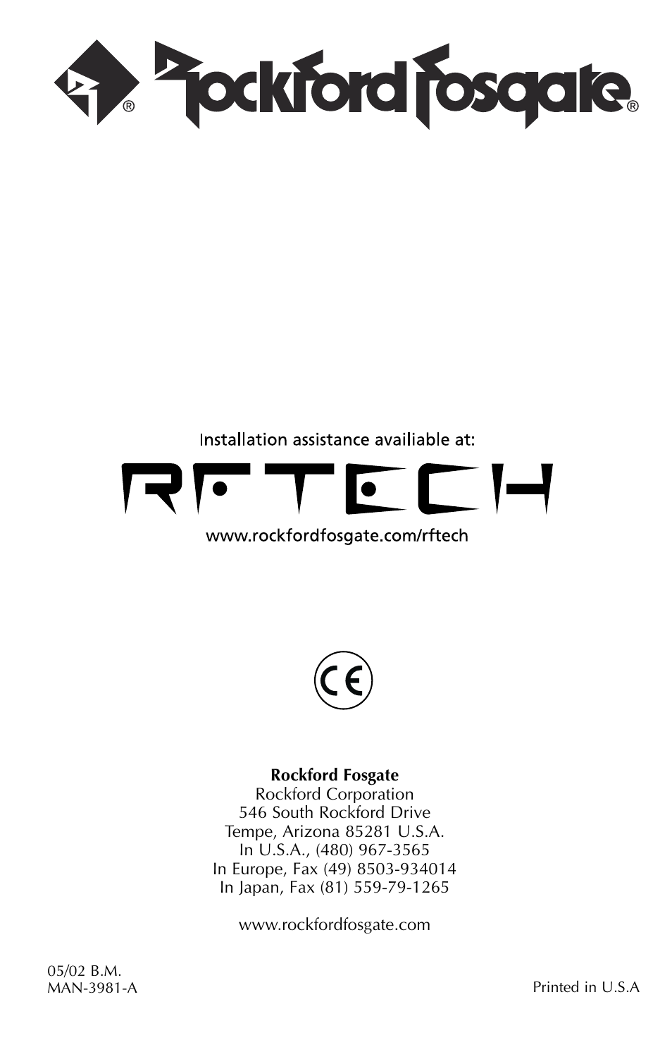 Rockford Fosgate X2 User Manual | Page 64 / 64