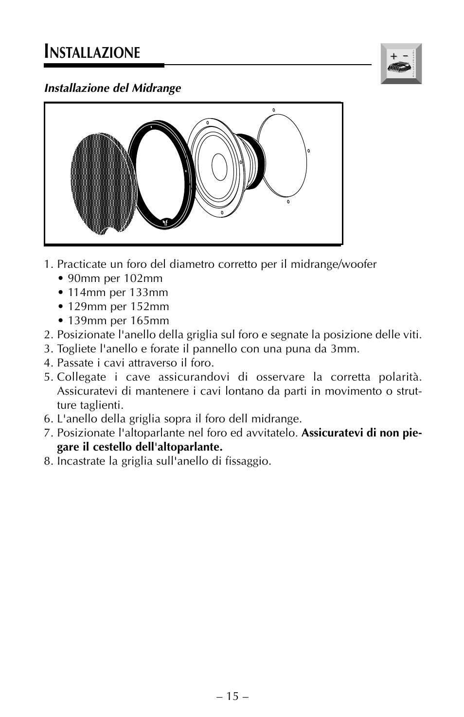 Nstallazione | Rockford Fosgate FNX2405 User Manual | Page 18 / 20