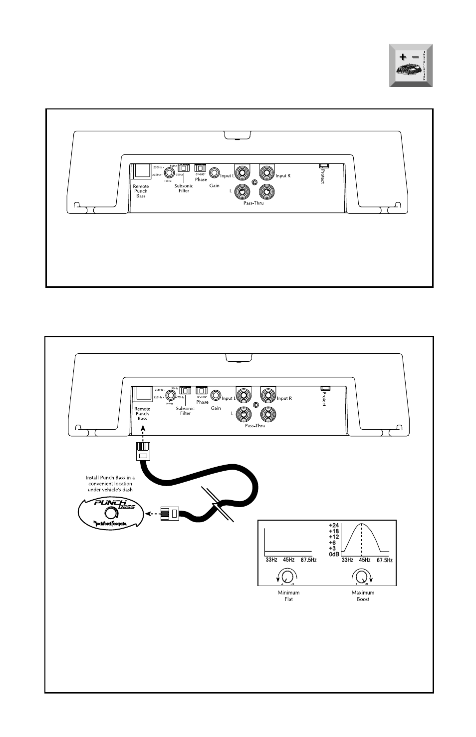 Crossover operation punch bass operation | Rockford Fosgate bd1000.1 User Manual | Page 14 / 28