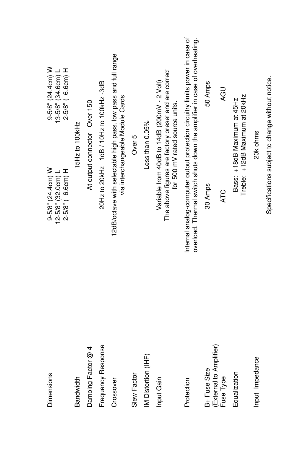 Rockford Fosgate 4-CHANNEL AMPLIFIER User Manual | Page 5 / 35