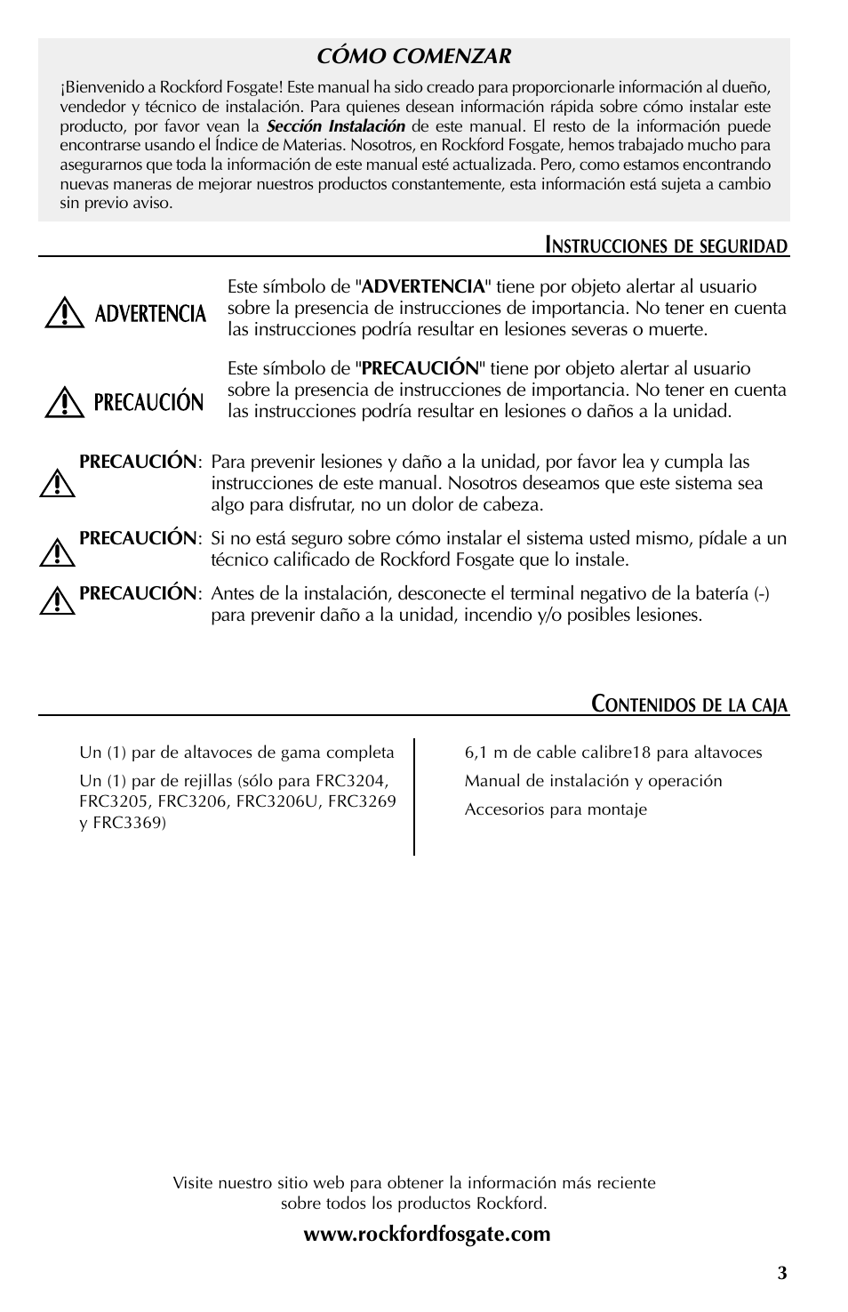 Rockford Fosgate FRC3268 User Manual | Page 15 / 32