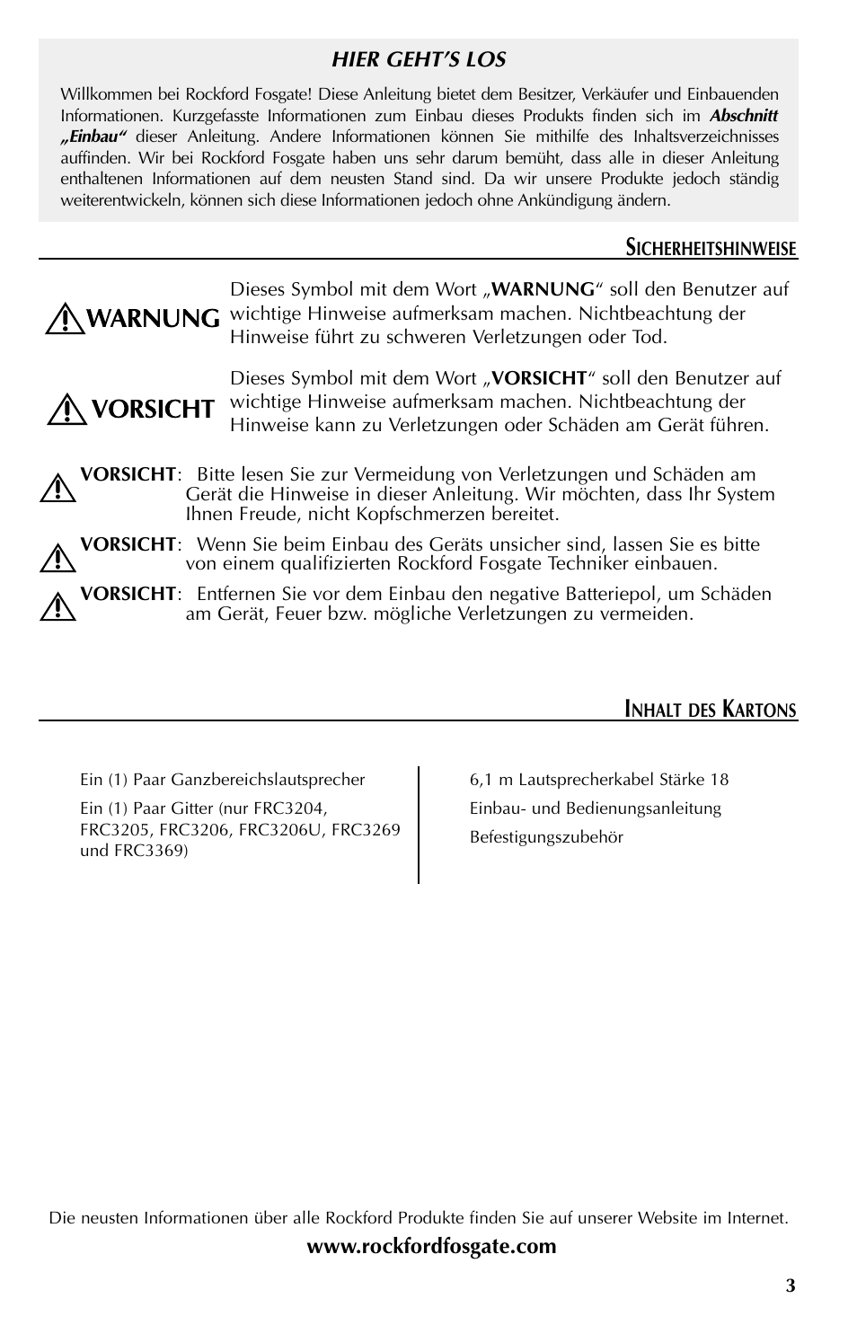 Rockford Fosgate FRC3268 User Manual | Page 21 / 32