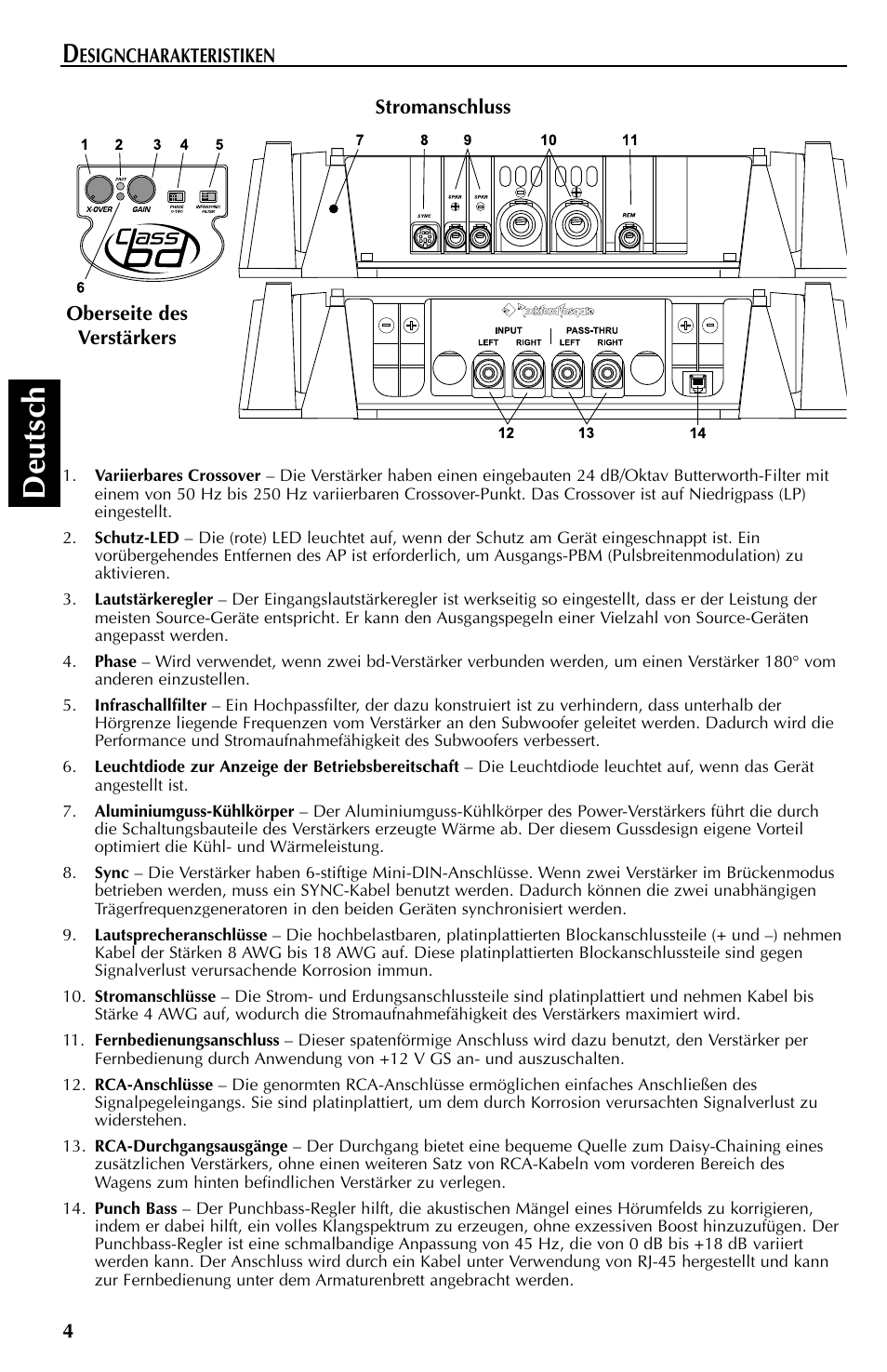 Deutsch | Rockford Fosgate FFX6 User Manual | Page 40 / 64