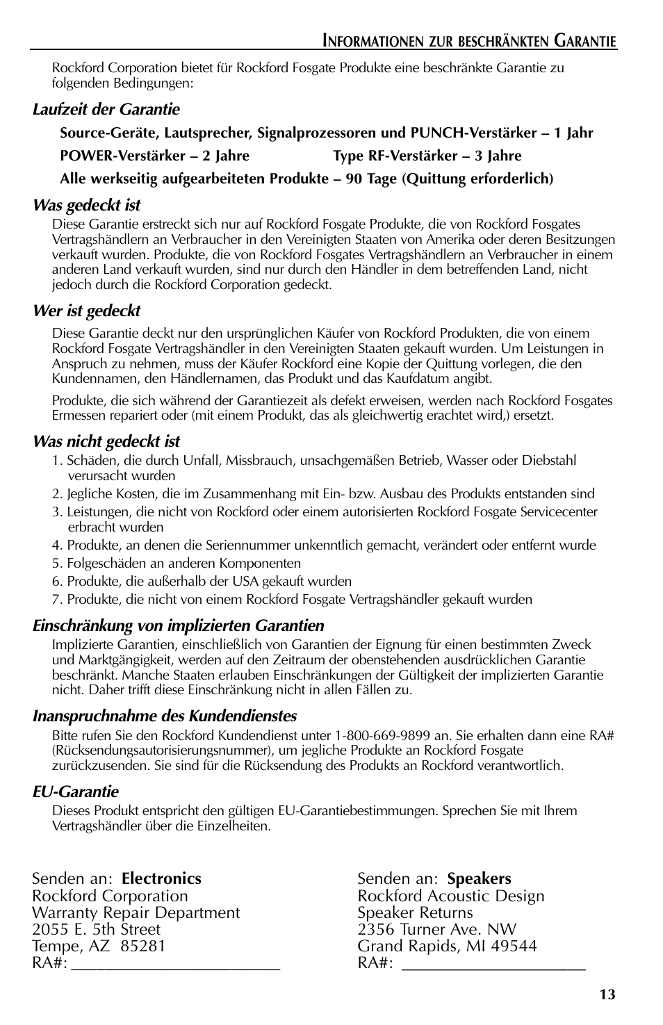 Rockford Fosgate FFX6 User Manual | Page 49 / 64