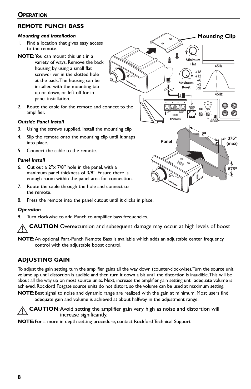 Rockford Fosgate Punch 45 User Manual | Page 8 / 52