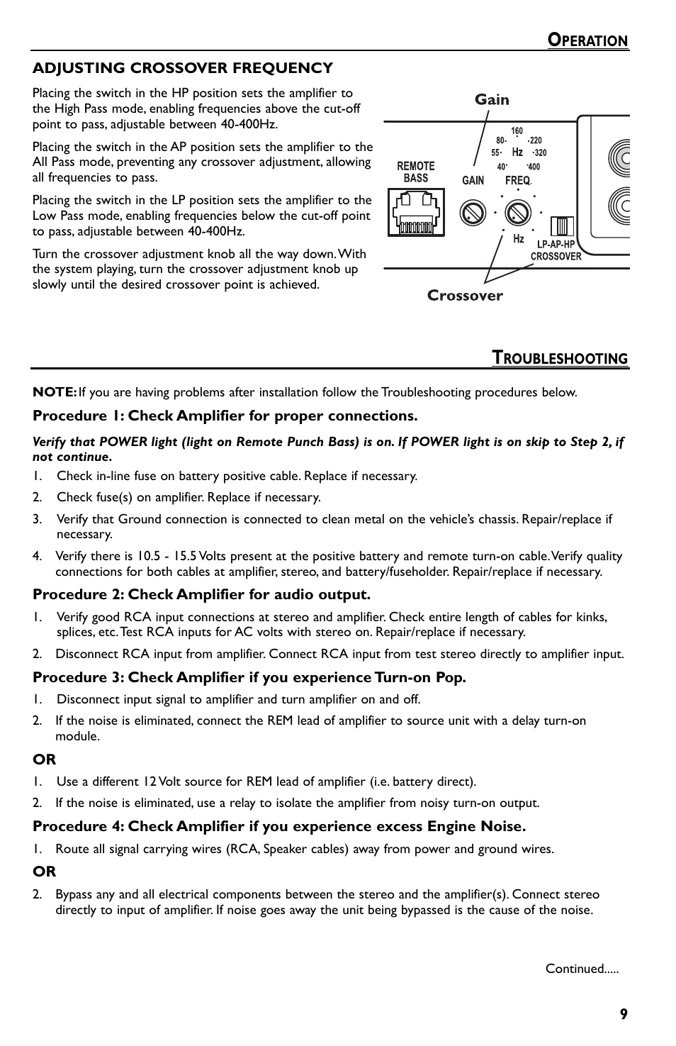 Rockford Fosgate Punch 45 User Manual | Page 9 / 52