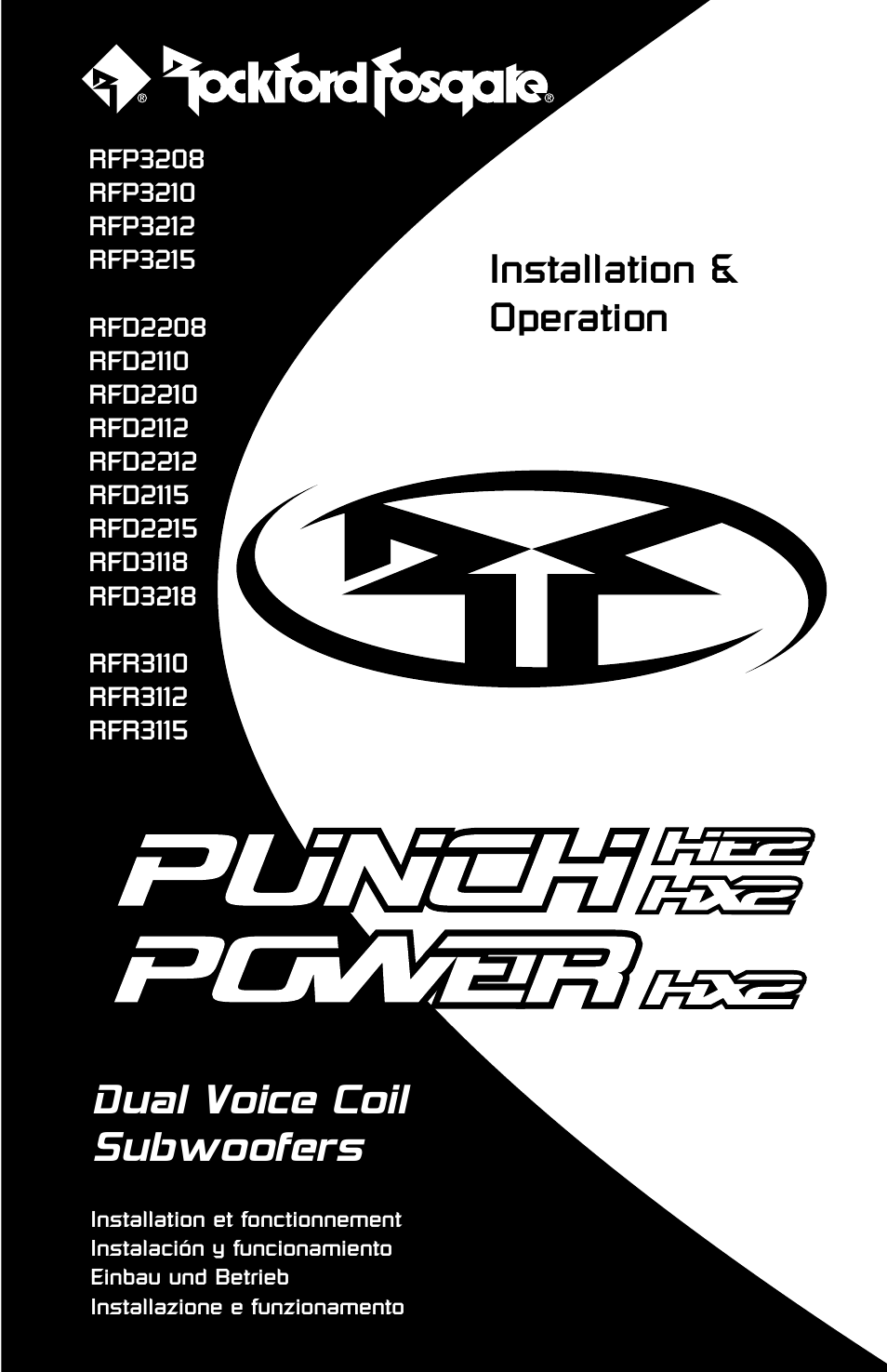 Rockford Fosgate RFD2210 User Manual | 36 pages