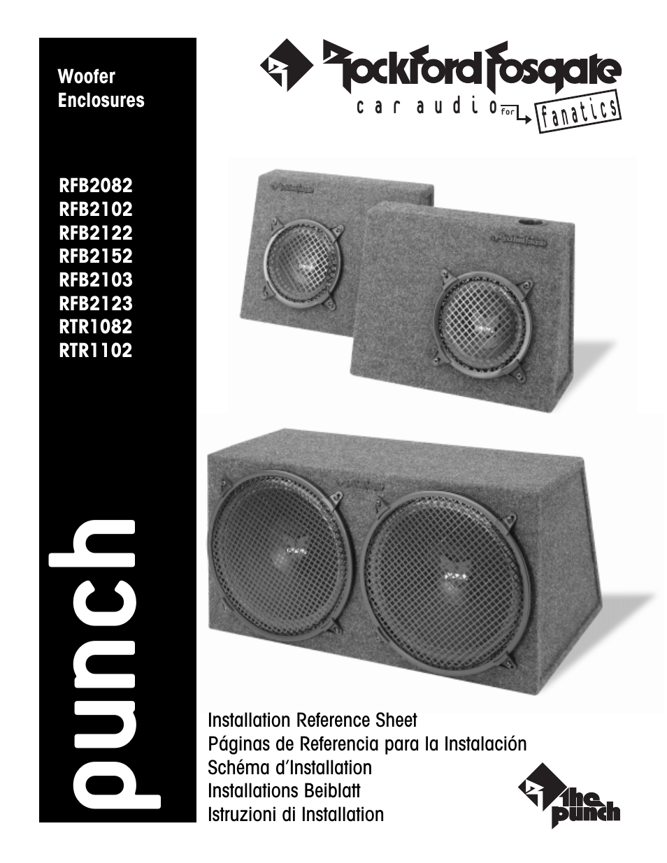 Rockford Fosgate RTR1102 User Manual | 4 pages