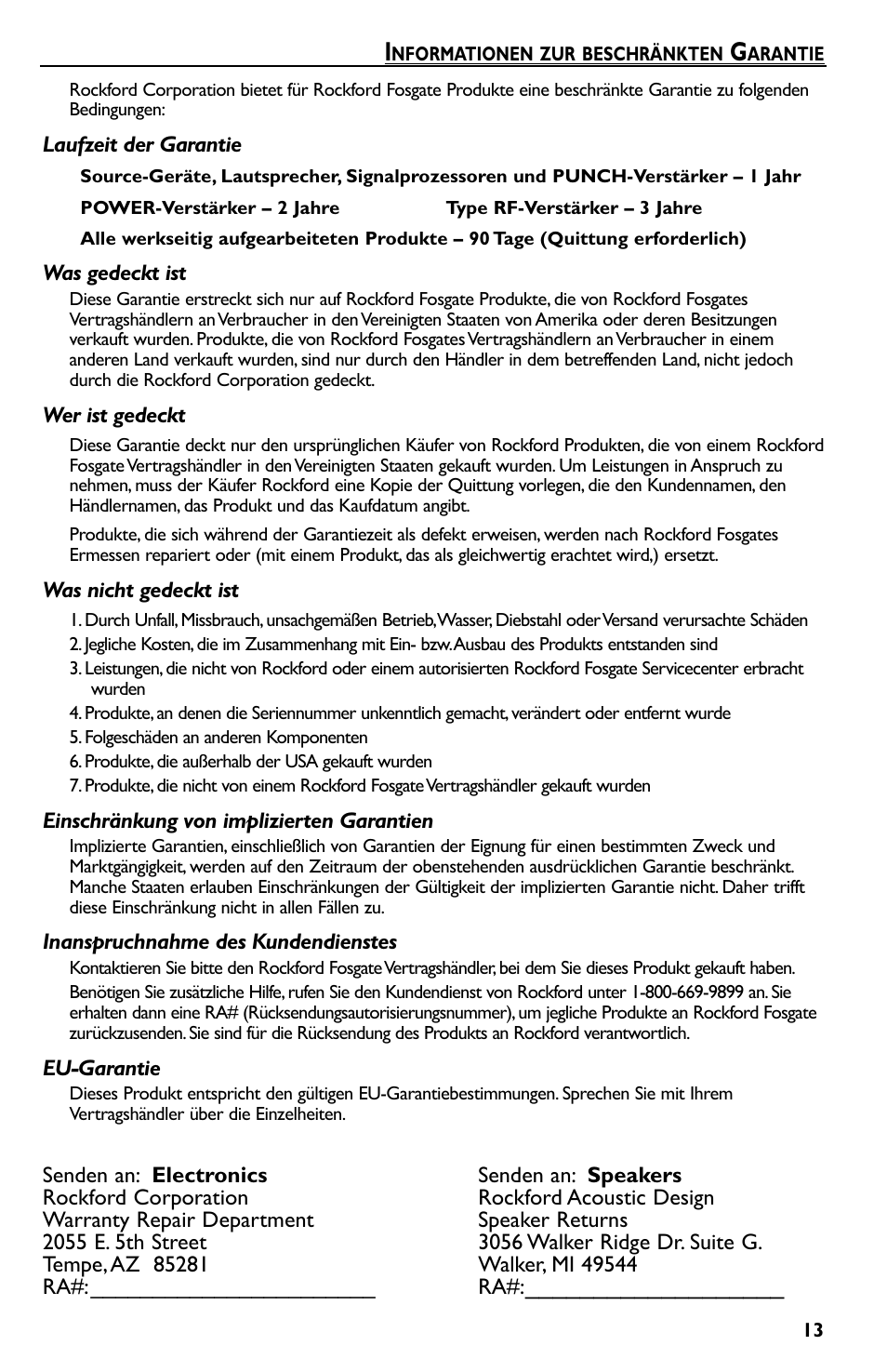 Rockford Fosgate P550.2 User Manual | Page 49 / 64