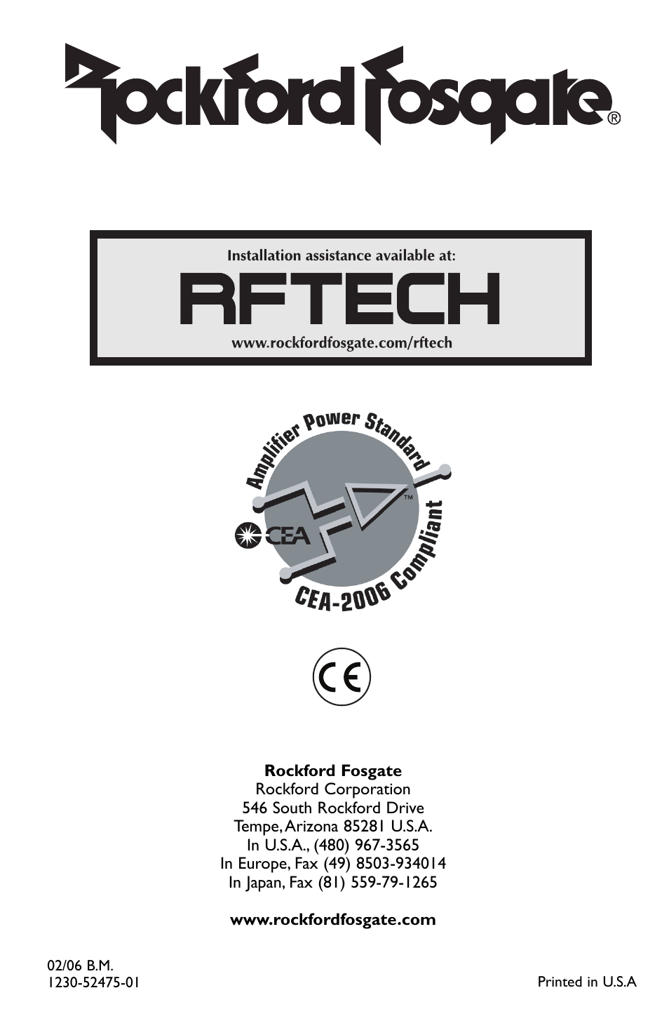 Rockford Fosgate P550.2 User Manual | Page 64 / 64