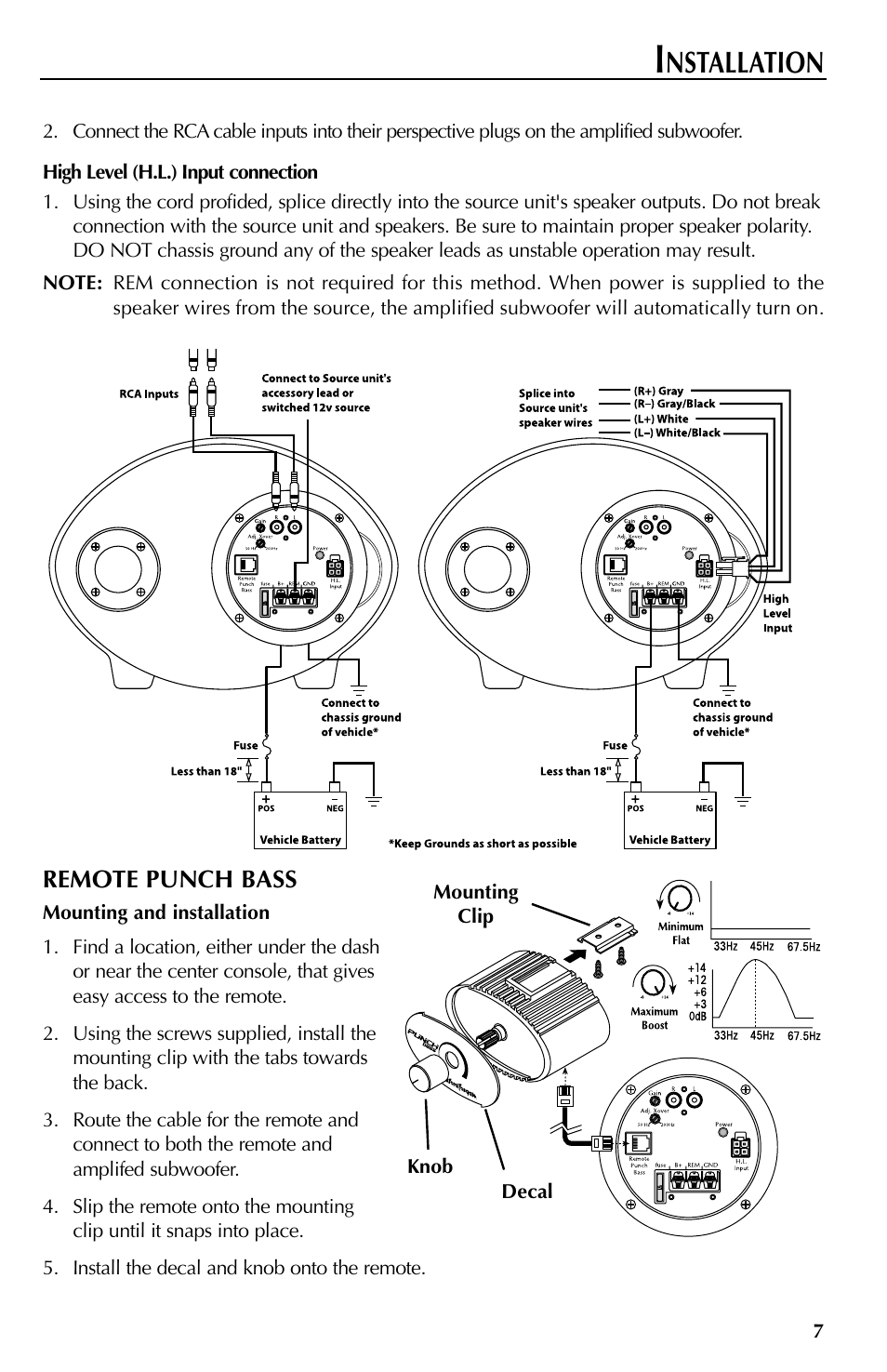 Nstallation | Rockford Fosgate RFT3061A User Manual | Page 7 / 52