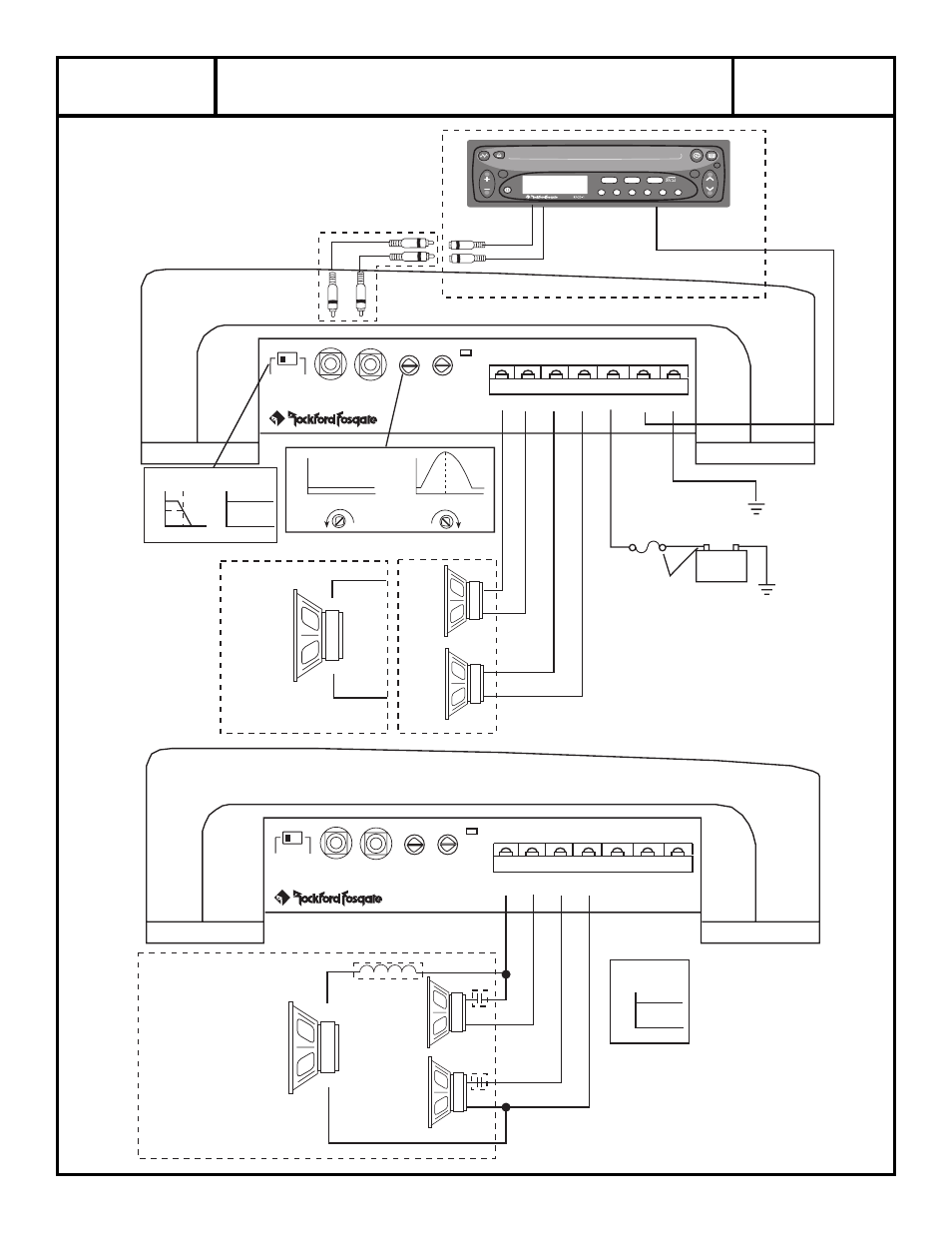 Punch 45.2, Amplificateur de puissance 2 canaux– français, Schéma d’installation | Rockford Fosgate PUNCH 45.2 User Manual | Page 8 / 16
