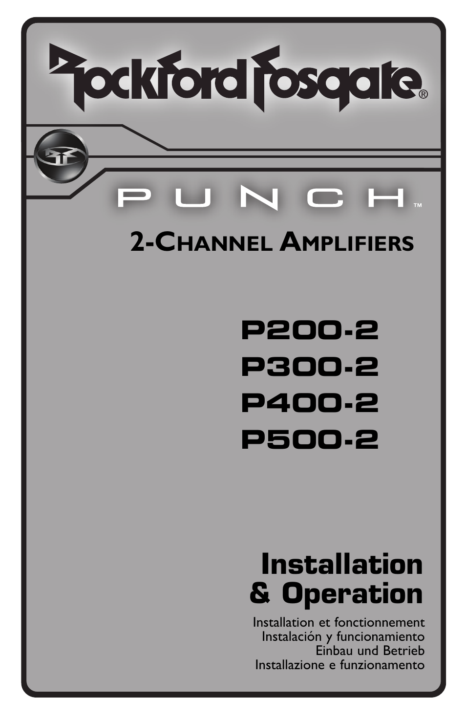 Rockford Fosgate p3002 User Manual | 52 pages