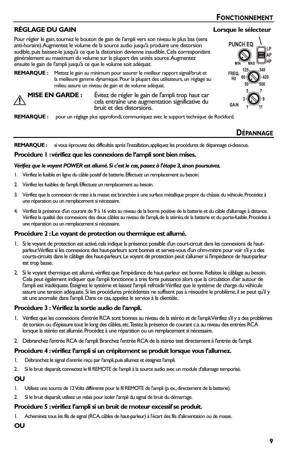 Rockford Fosgate p3002 User Manual | Page 19 / 52