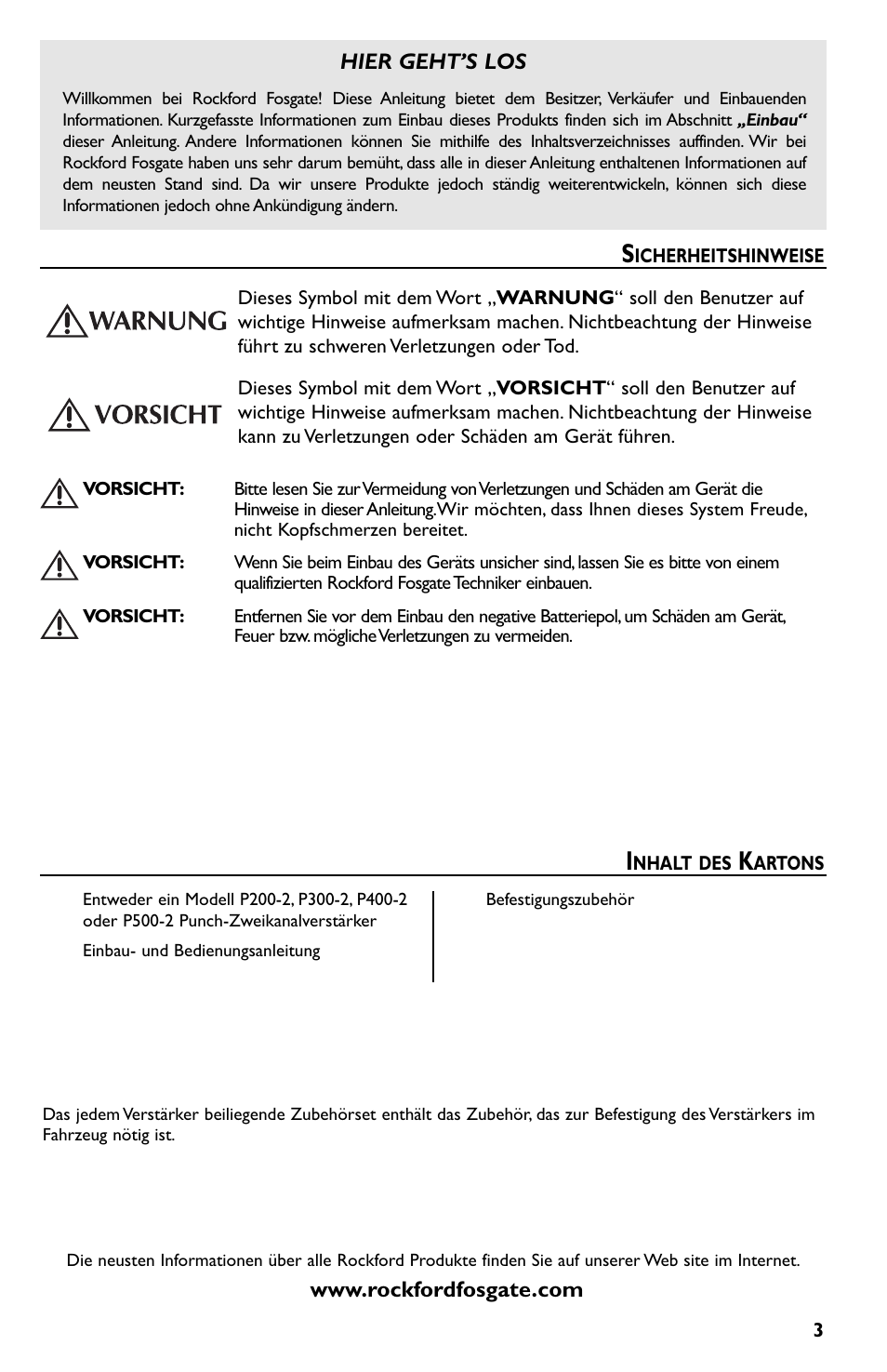 Rockford Fosgate p3002 User Manual | Page 33 / 52