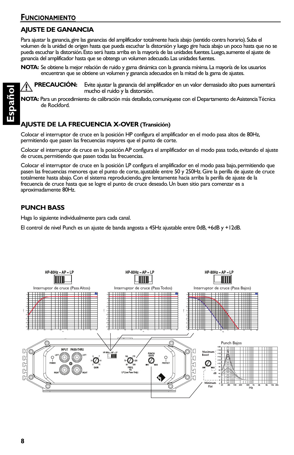 Es p añol | Rockford Fosgate Prime R300-4 User Manual | Page 28 / 52