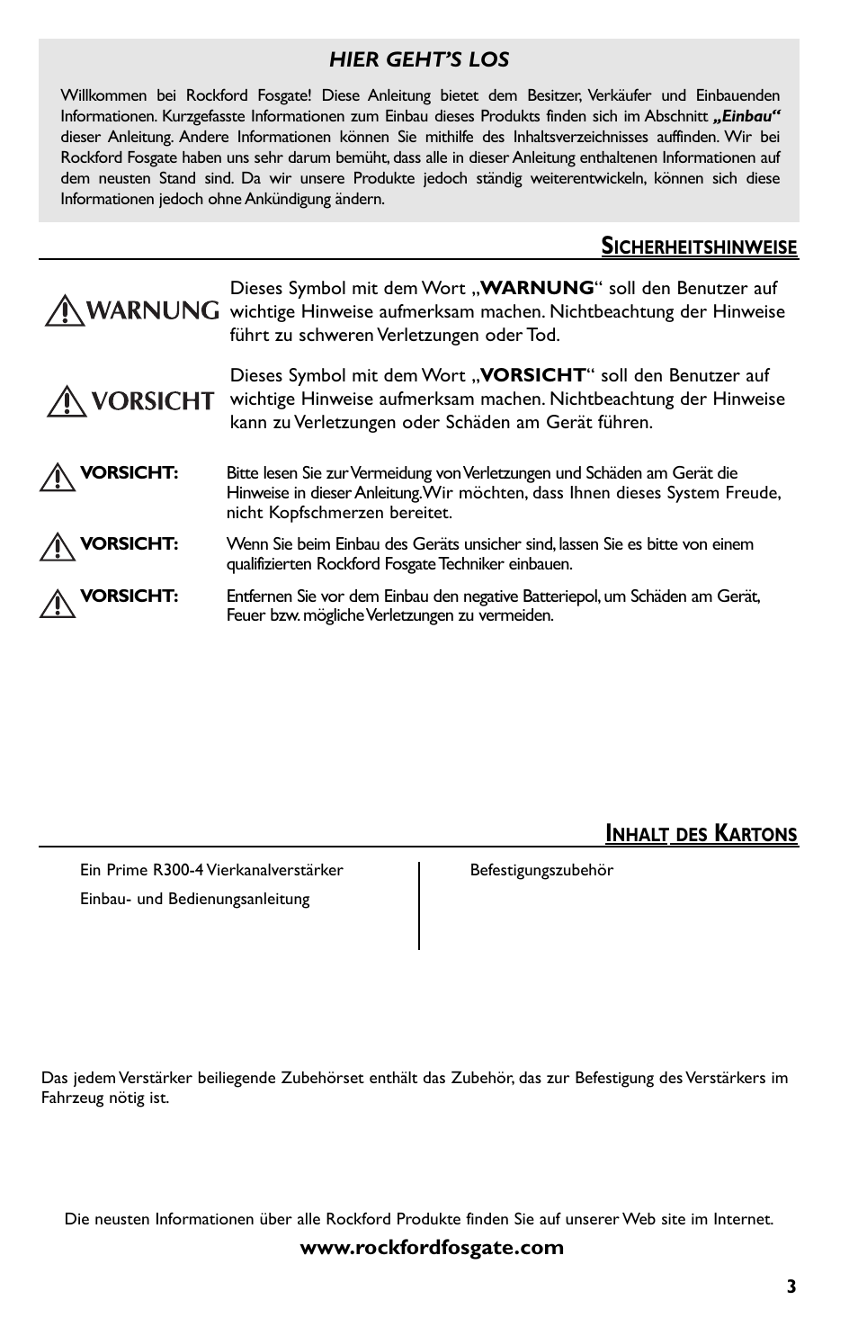 Rockford Fosgate Prime R300-4 User Manual | Page 33 / 52