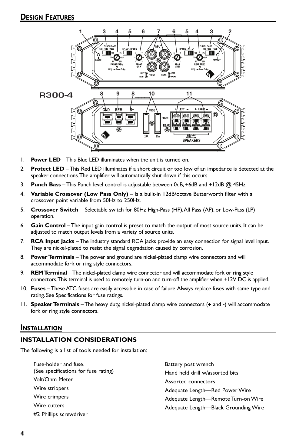 R300-4 | Rockford Fosgate Prime R300-4 User Manual | Page 4 / 52