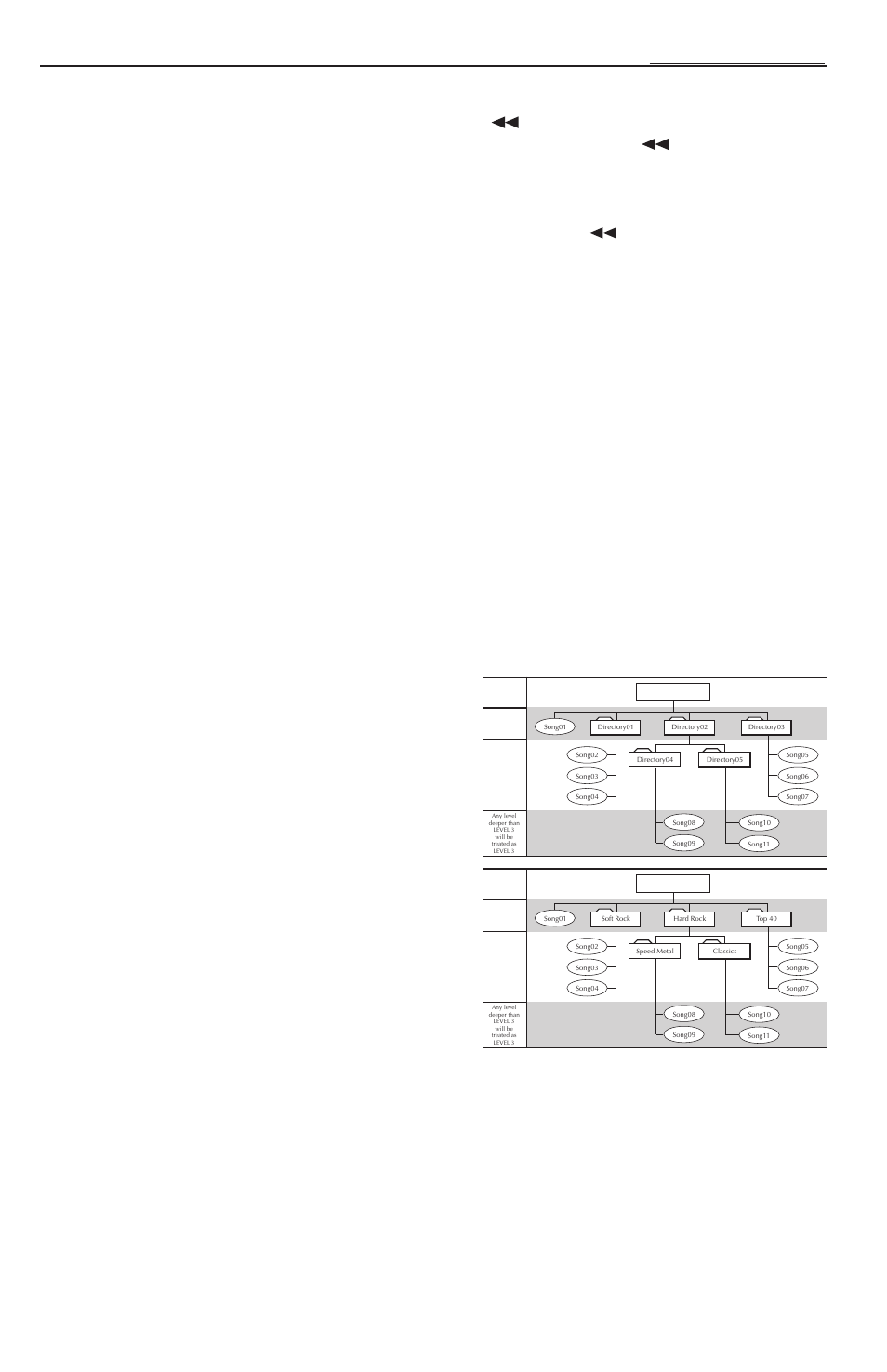 Peration, Dn {down} button, Fast forward/fast reverse | Maximum writing speed and bit depth, Programmable titling, Directory structure | Rockford Fosgate RFX9220M User Manual | Page 21 / 80