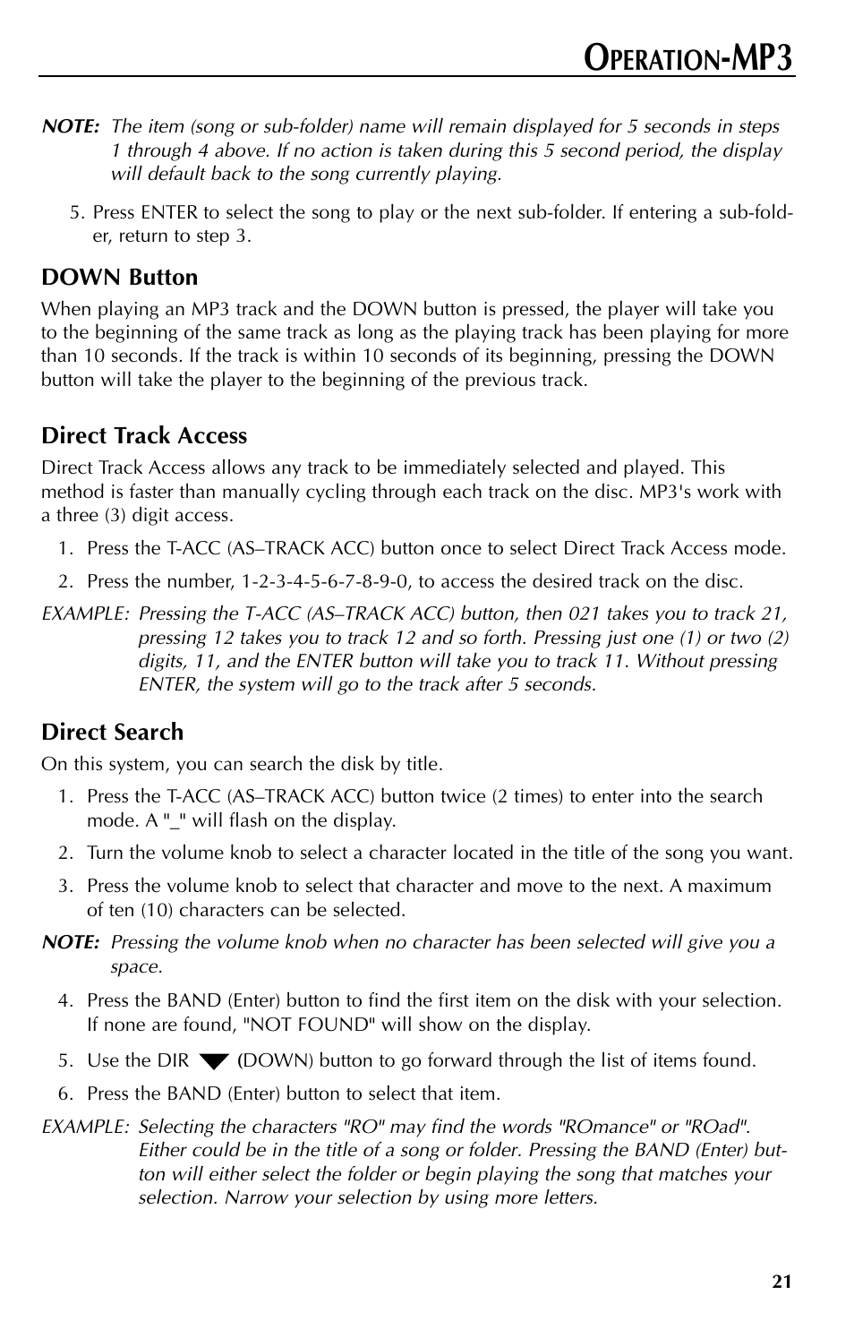 Peration | Rockford Fosgate RFX9000 User Manual | Page 21 / 80
