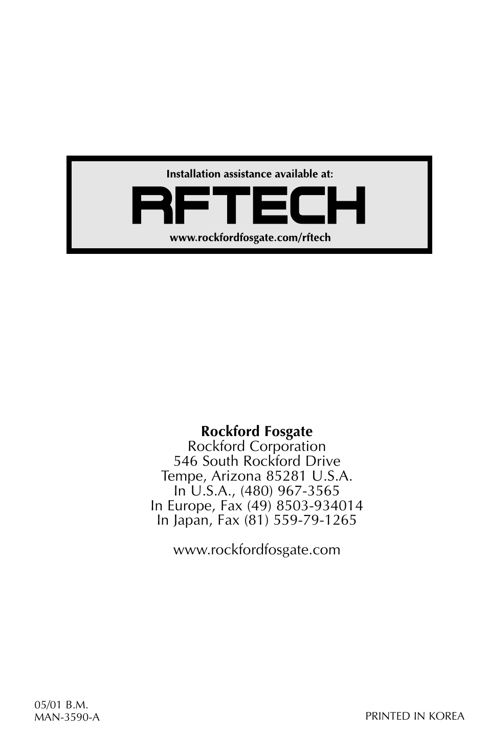 Rockford Fosgate RFX9000 User Manual | Page 80 / 80