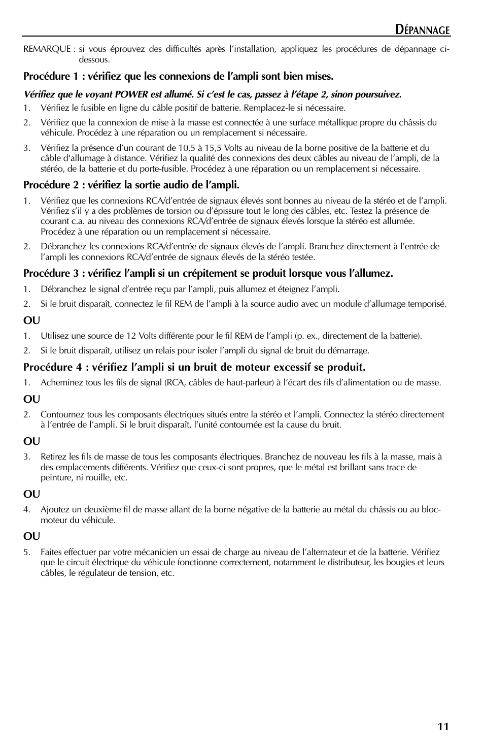 Rockford Fosgate 401SP User Manual | Page 23 / 40