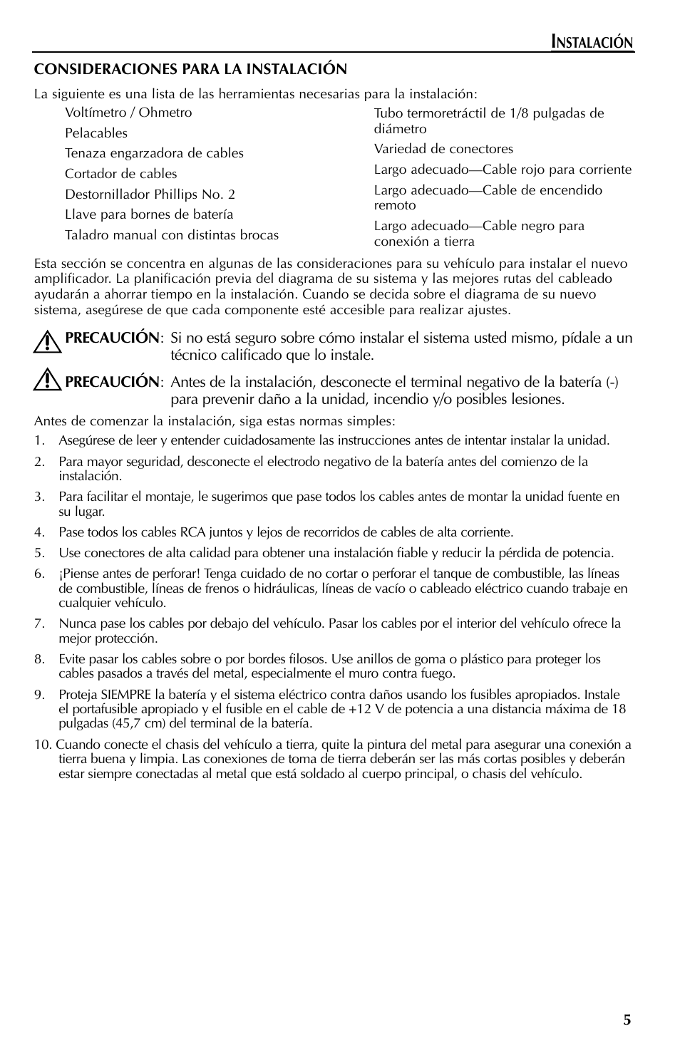 Rockford Fosgate 401SP User Manual | Page 29 / 40