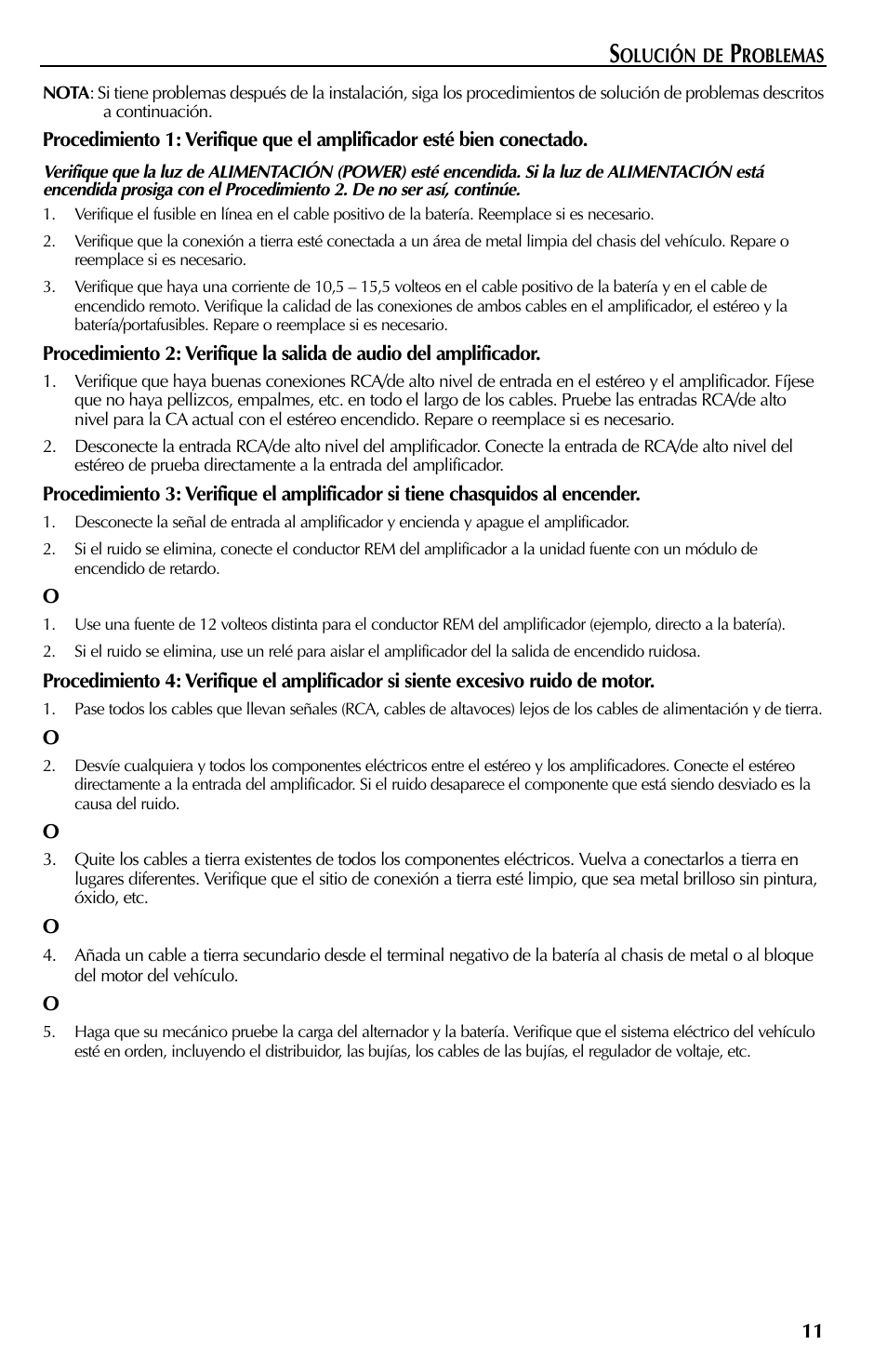 Rockford Fosgate 401SP User Manual | Page 35 / 40