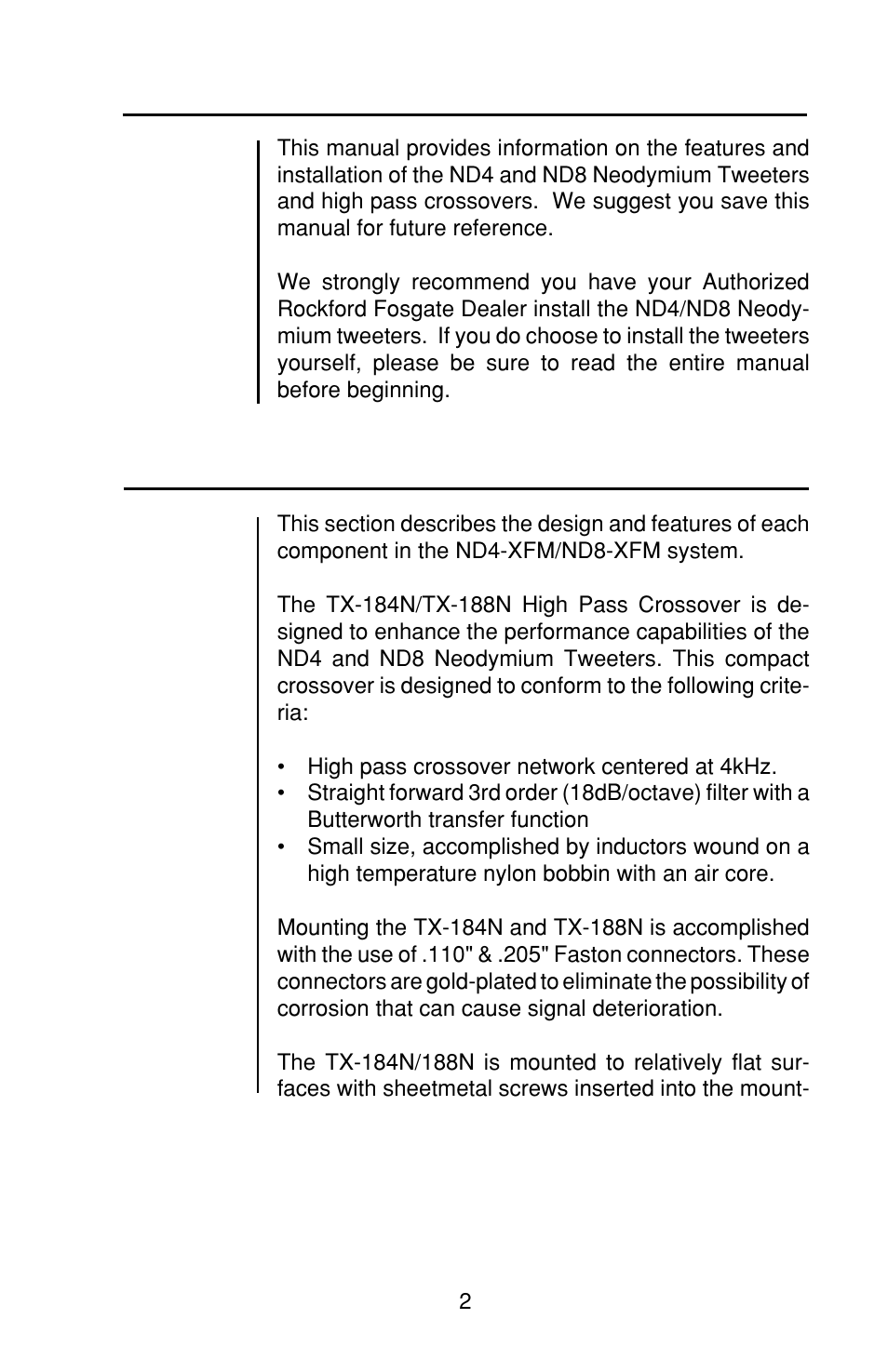 Introduction design and features | Rockford Fosgate ND8-XFM User Manual | Page 5 / 14