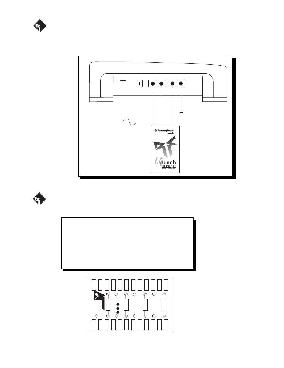 Punch, Xcard crossovers, Energy storage capacitors | Full | Rockford Fosgate 250.2 User Manual | Page 42 / 61