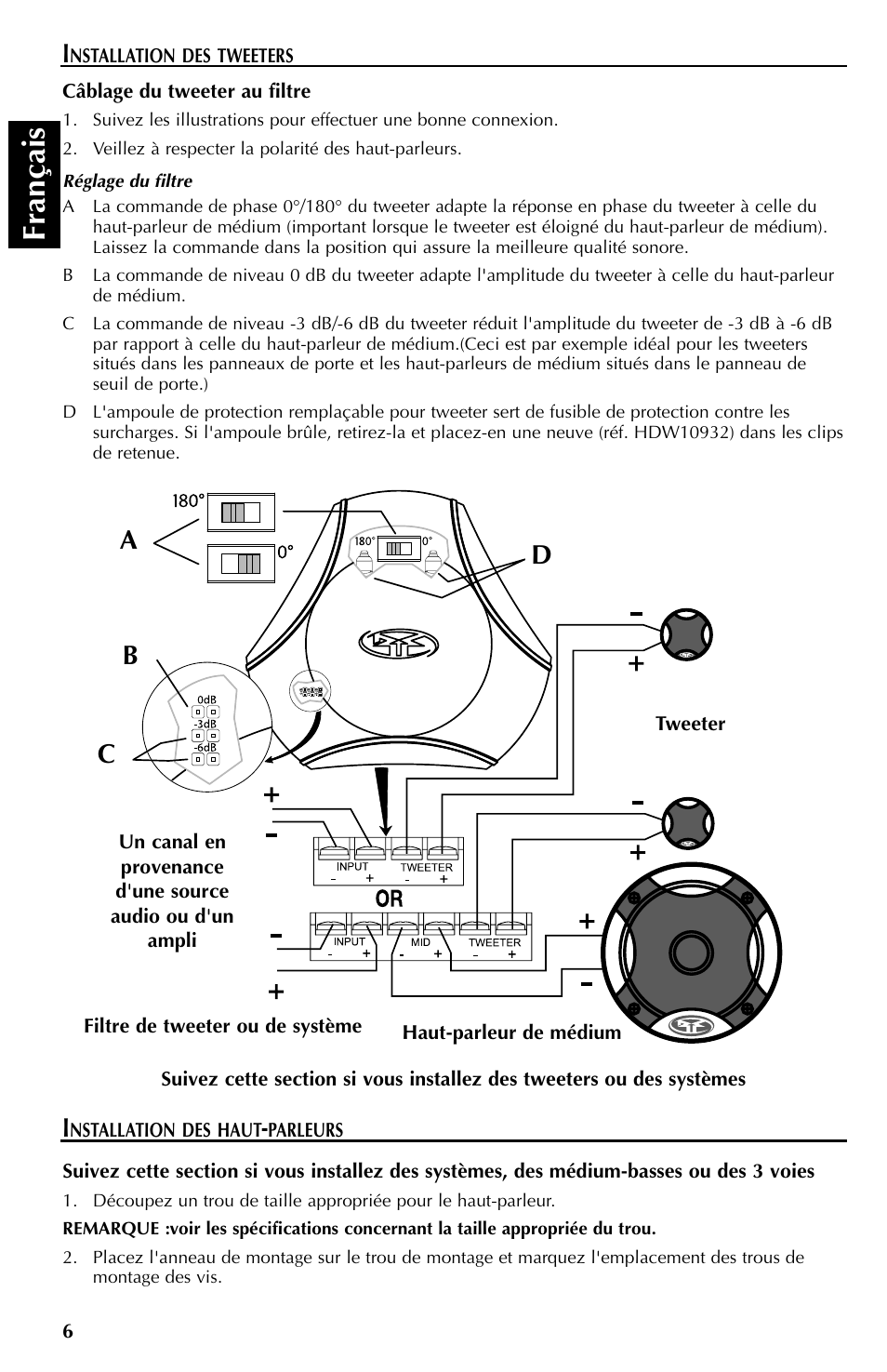 Fran çais, Ca b d | Rockford Fosgate FNQ3514 User Manual | Page 16 / 44