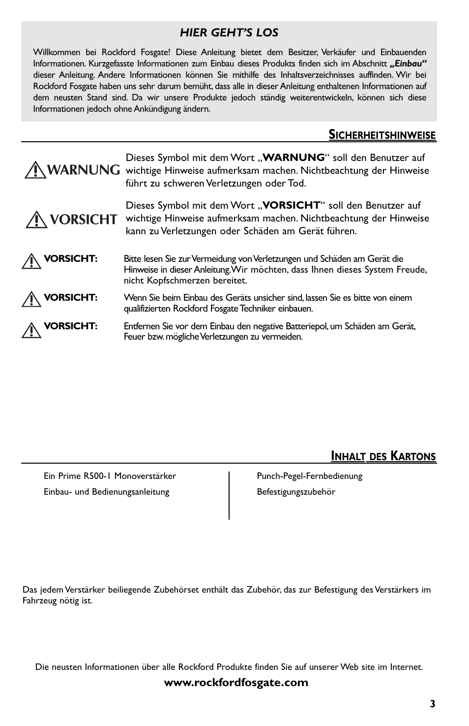 Rockford Fosgate Prime R500-1 User Manual | Page 33 / 52