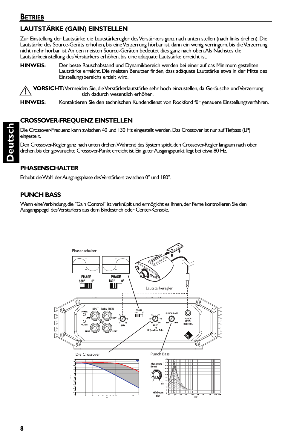Deutsch | Rockford Fosgate Prime R500-1 User Manual | Page 38 / 52