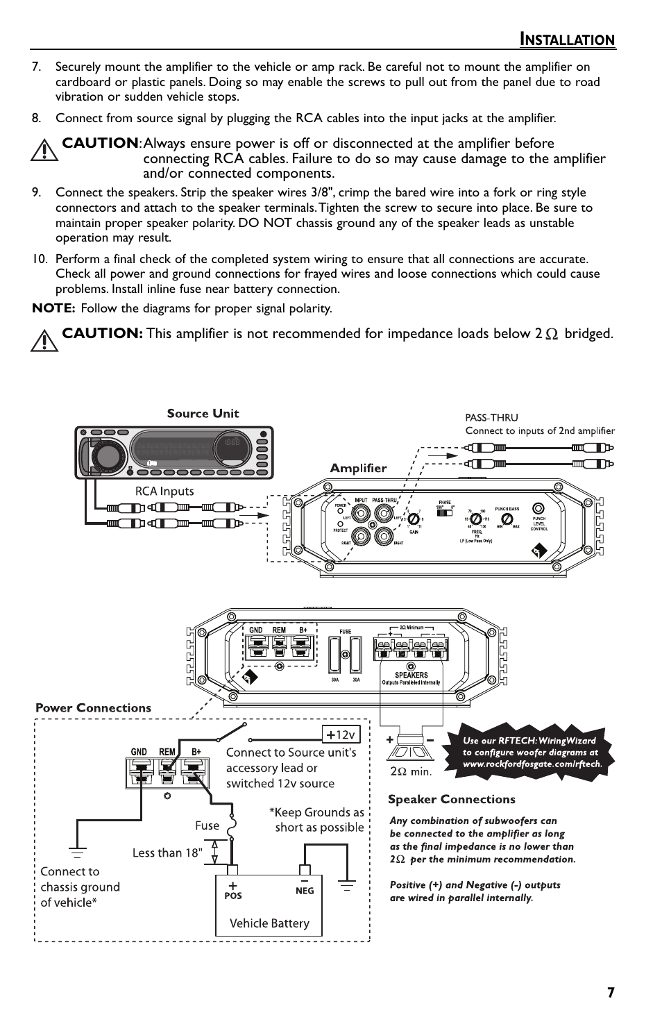 Rockford Fosgate Prime R500-1 User Manual | Page 7 / 52