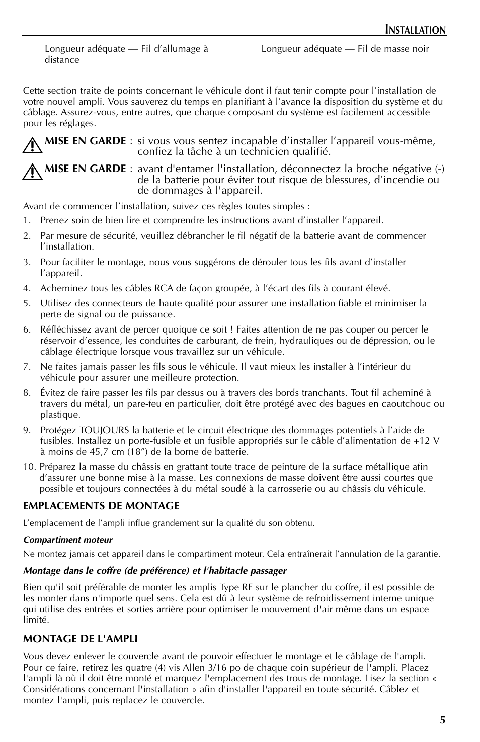 Rockford Fosgate FFX3 User Manual | Page 17 / 64