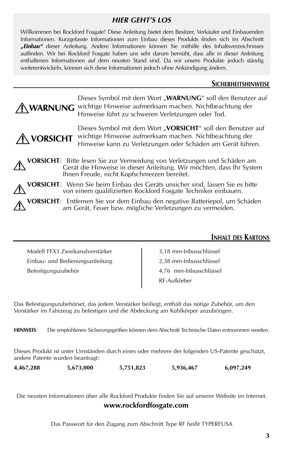 Rockford Fosgate FFX3 User Manual | Page 39 / 64