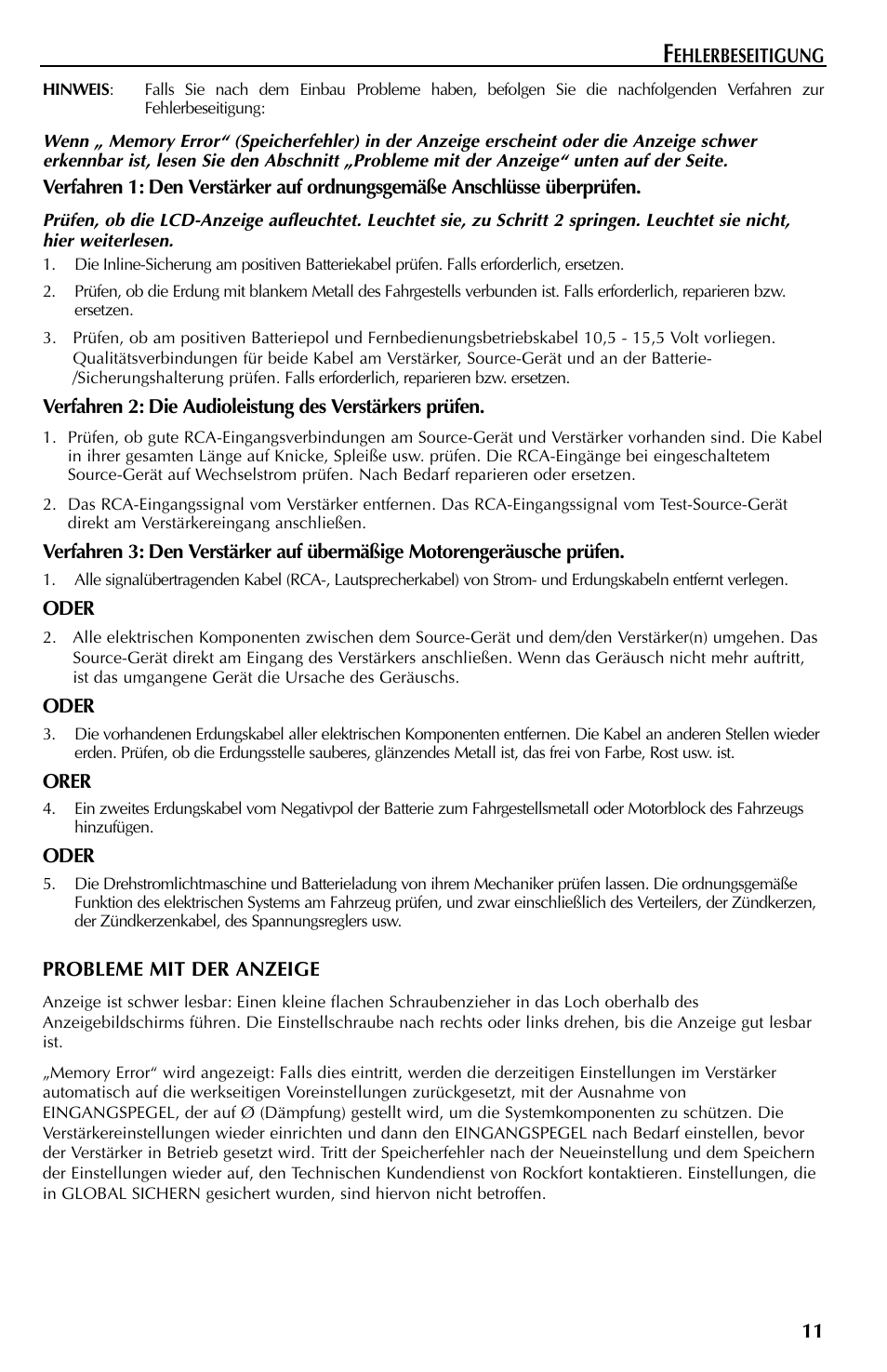 Rockford Fosgate FFX3 User Manual | Page 47 / 64