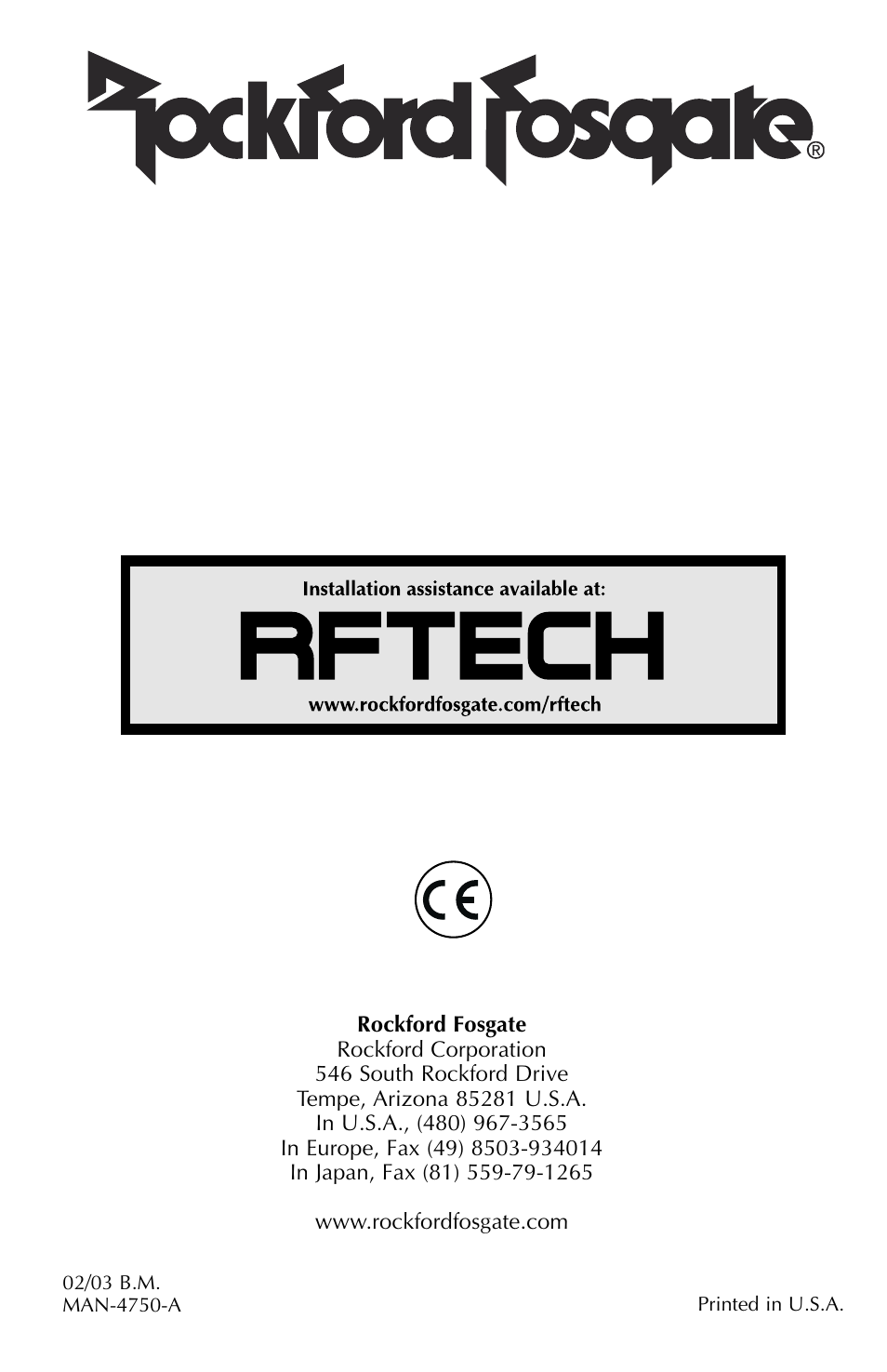 Rockford Fosgate FFX3 User Manual | Page 64 / 64