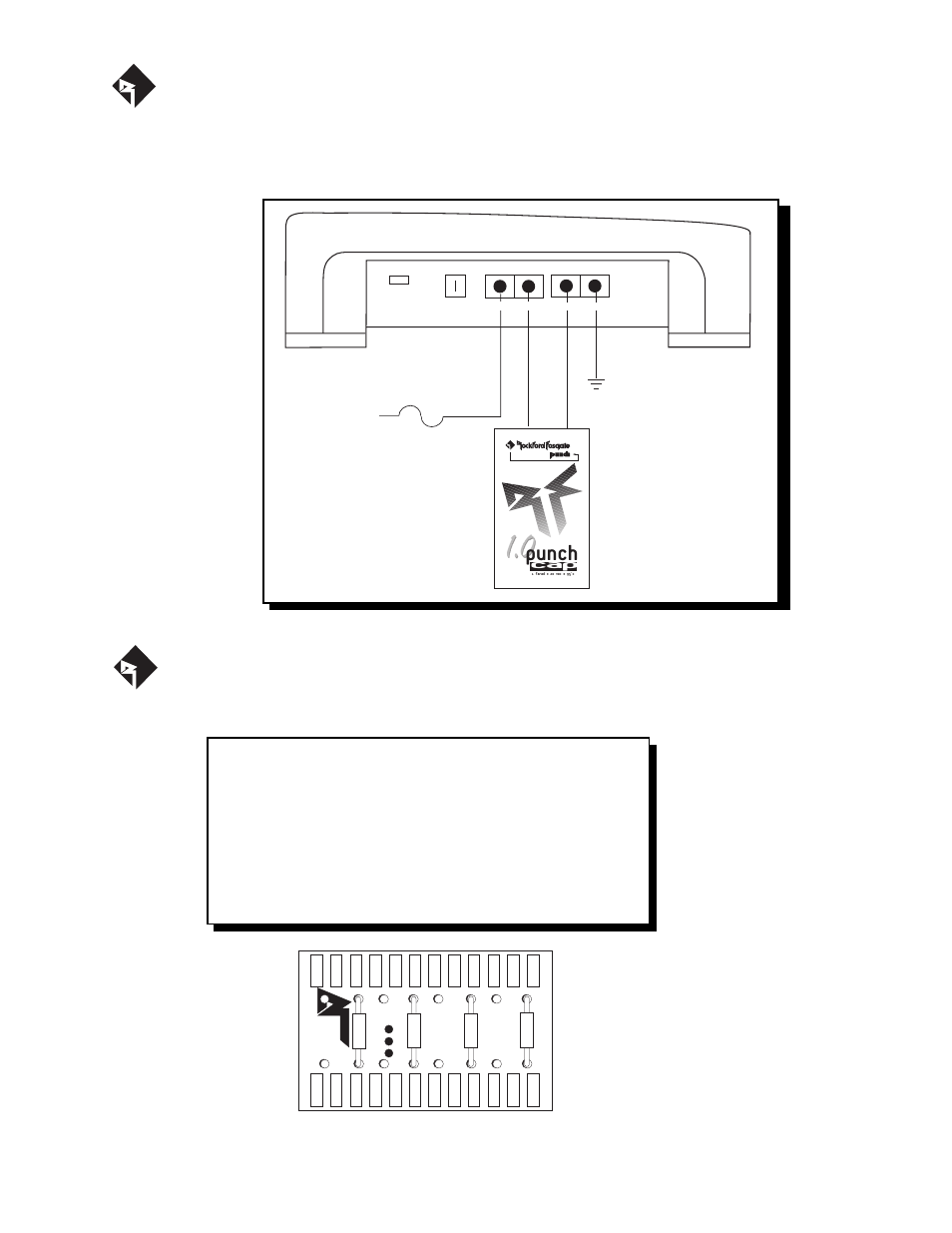 Punch, Xcard crossovers, Energy storage capacitors | Rockford Fosgate 50.1 User Manual | Page 42 / 61