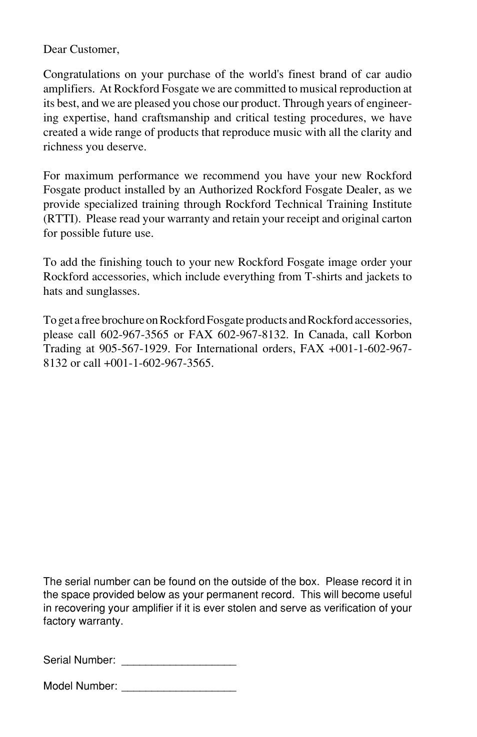 Rockford Fosgate 100X2 User Manual | Page 2 / 31