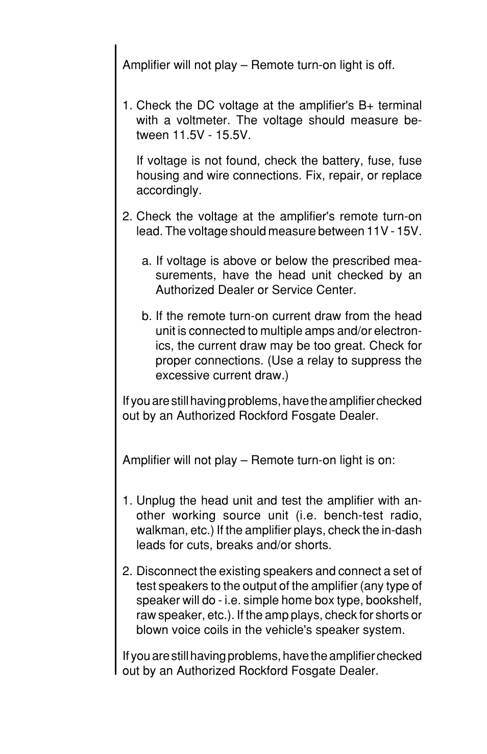 Rockford Fosgate 100X2 User Manual | Page 24 / 31