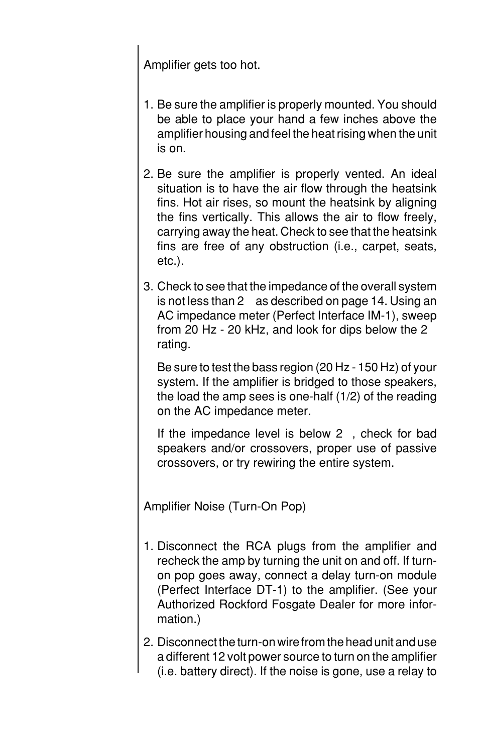 Rockford Fosgate 100X2 User Manual | Page 25 / 31