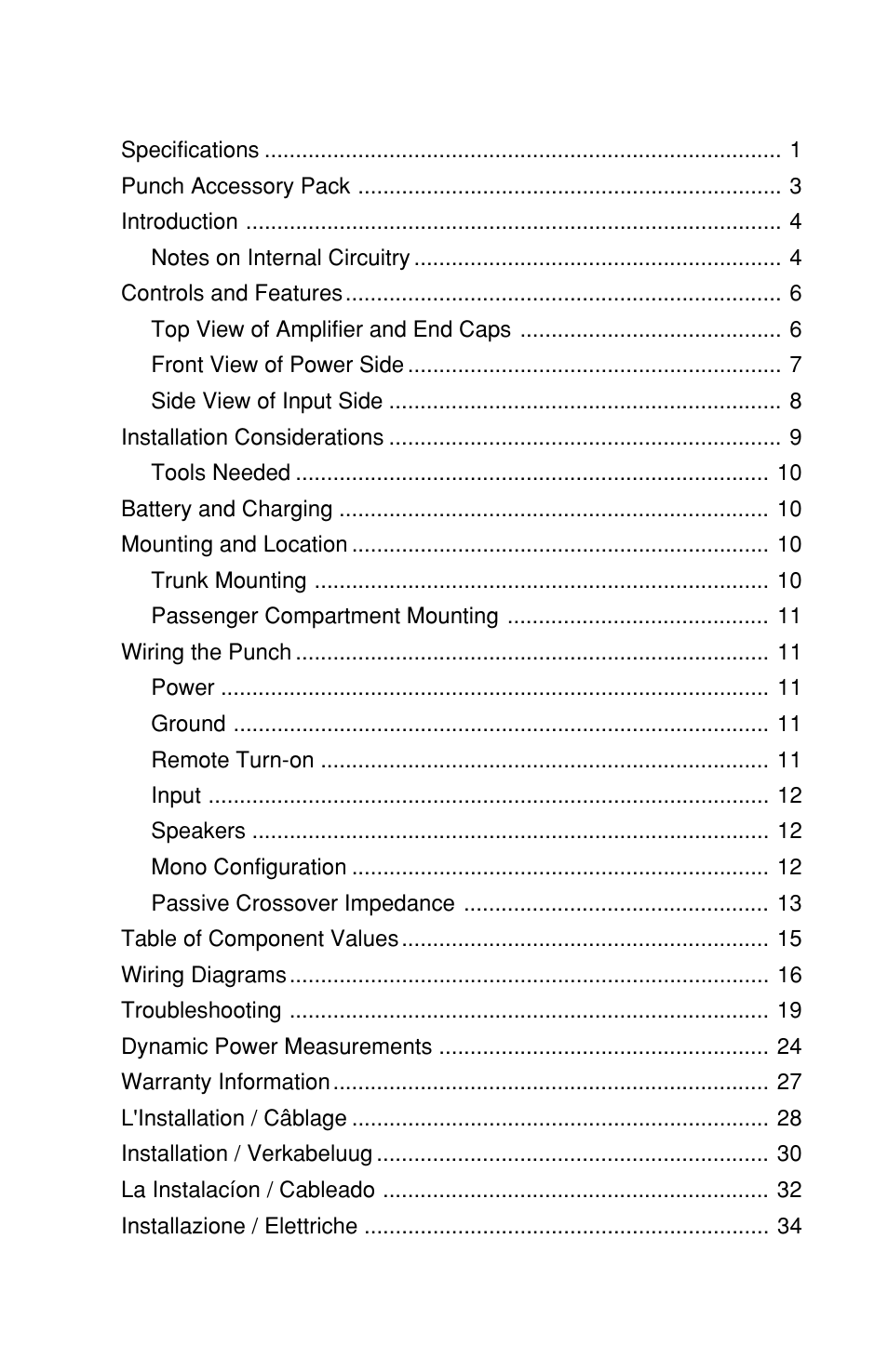 Rockford Fosgate 100X2 User Manual | Page 3 / 31